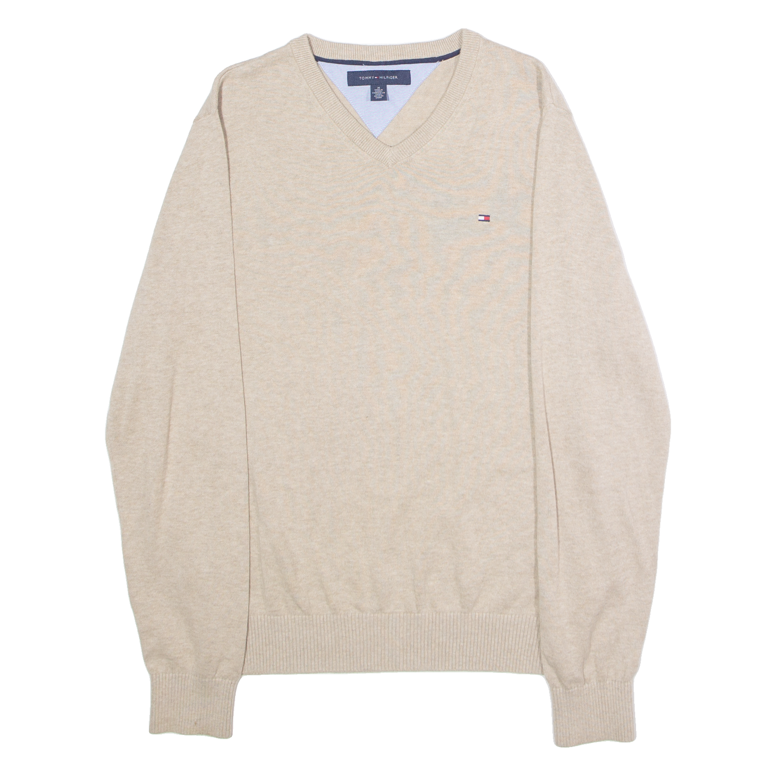Buy TOMMY HILFIGER Mens Jumper Beige V-Neck Tight Knit M Refurbished - $25.99 TOMMY HILFIGER Mens Jumper Beige V-Neck Tight Knit M Refurbished - N/A refurbished available on Cerqular