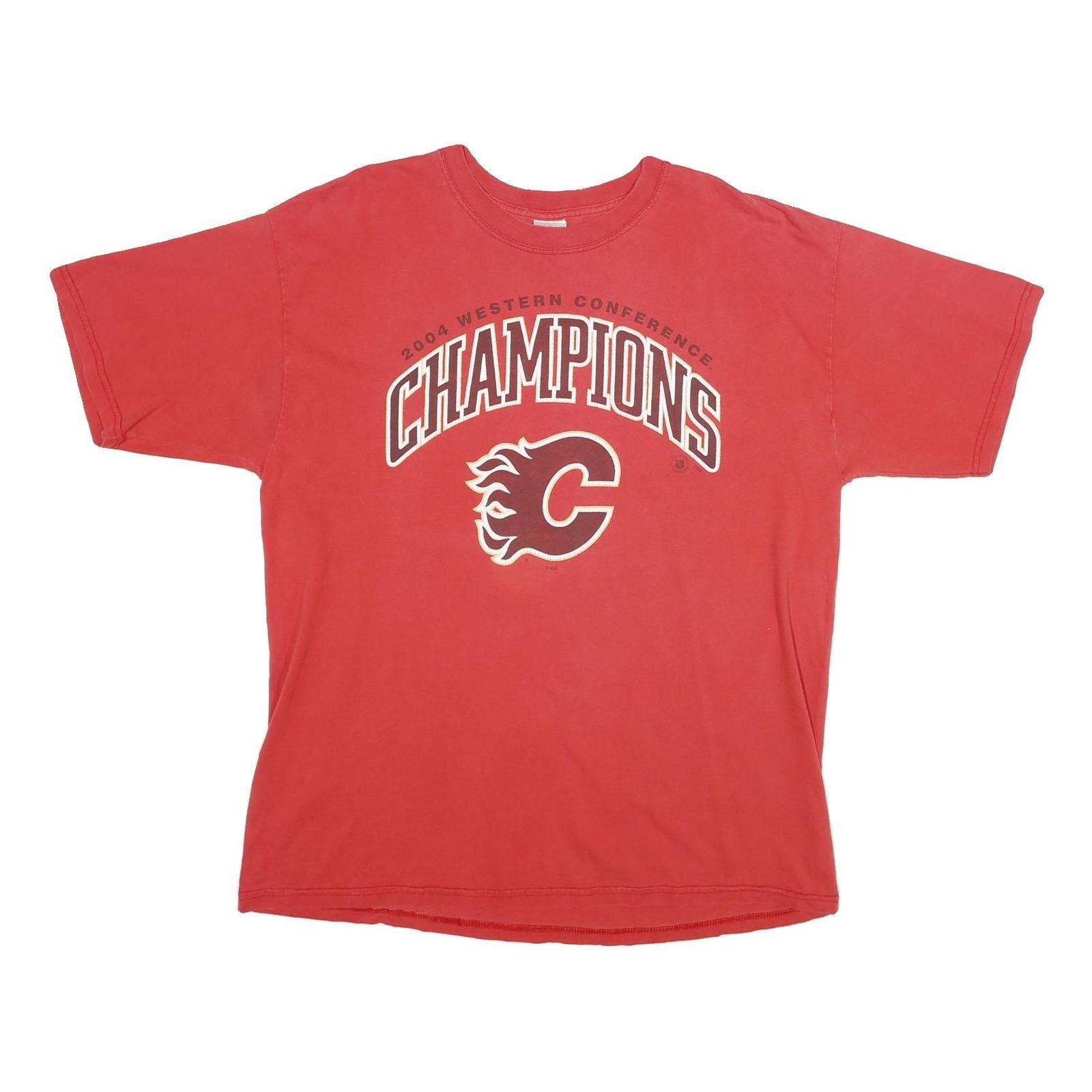 Buy GILDAN Mens Red 2004 Western Conference Champions Graphic T-Shirt XL Short Refurbished - $16.89 GILDAN Mens Red 2004 Western Conference Champions Graphic T-Shirt XL Short Refurbished - N/A refurbished available on Cerqular