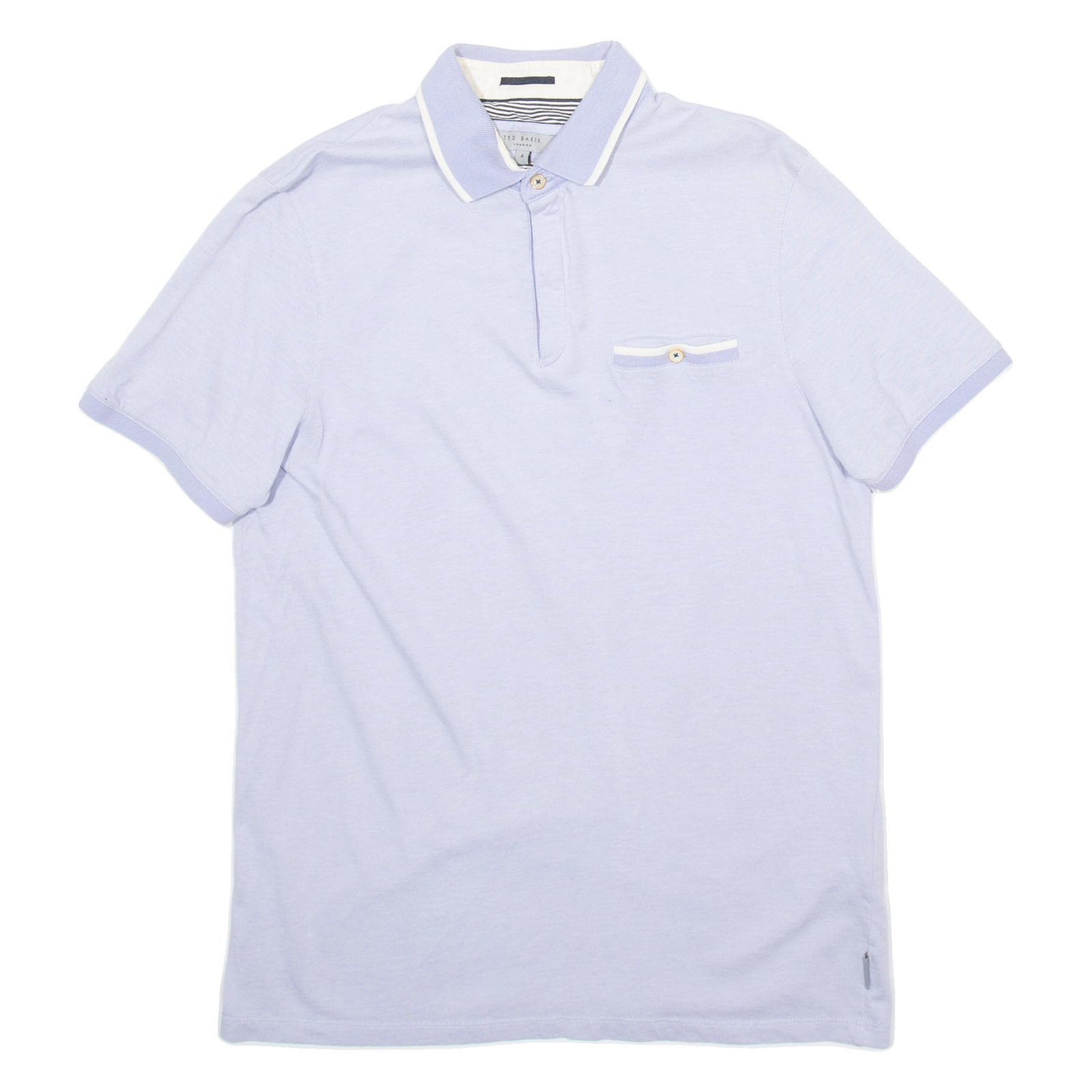 TED BAKER Mens Polo Shirt Purple L Refurbished - N/A refurbished available on Cerqular