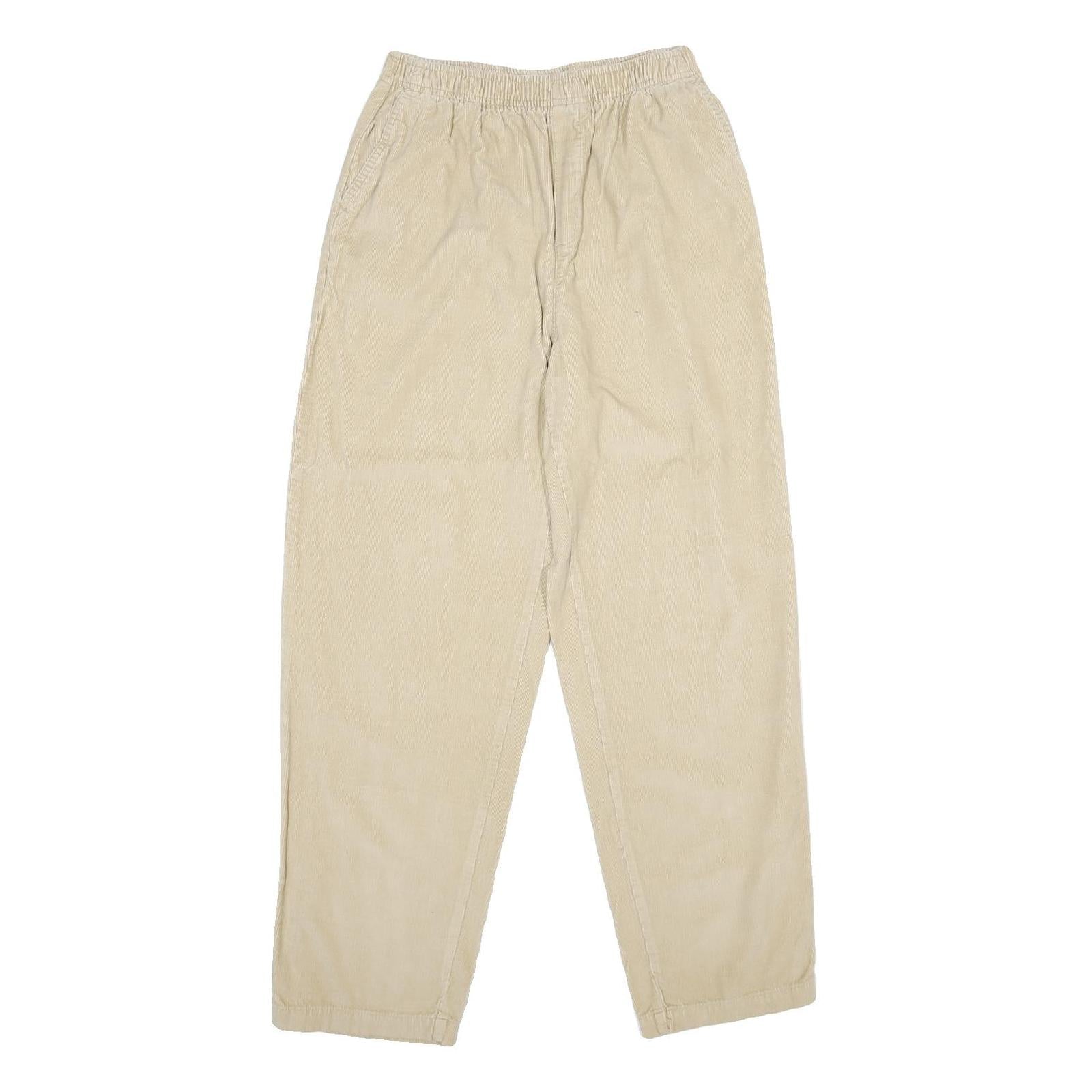 CABIN CREEK Womens Cotton Beige Classic Straight Trousers W26 L29 Relaxed Fit Refurbished - N/A refurbished available on Cerqular
