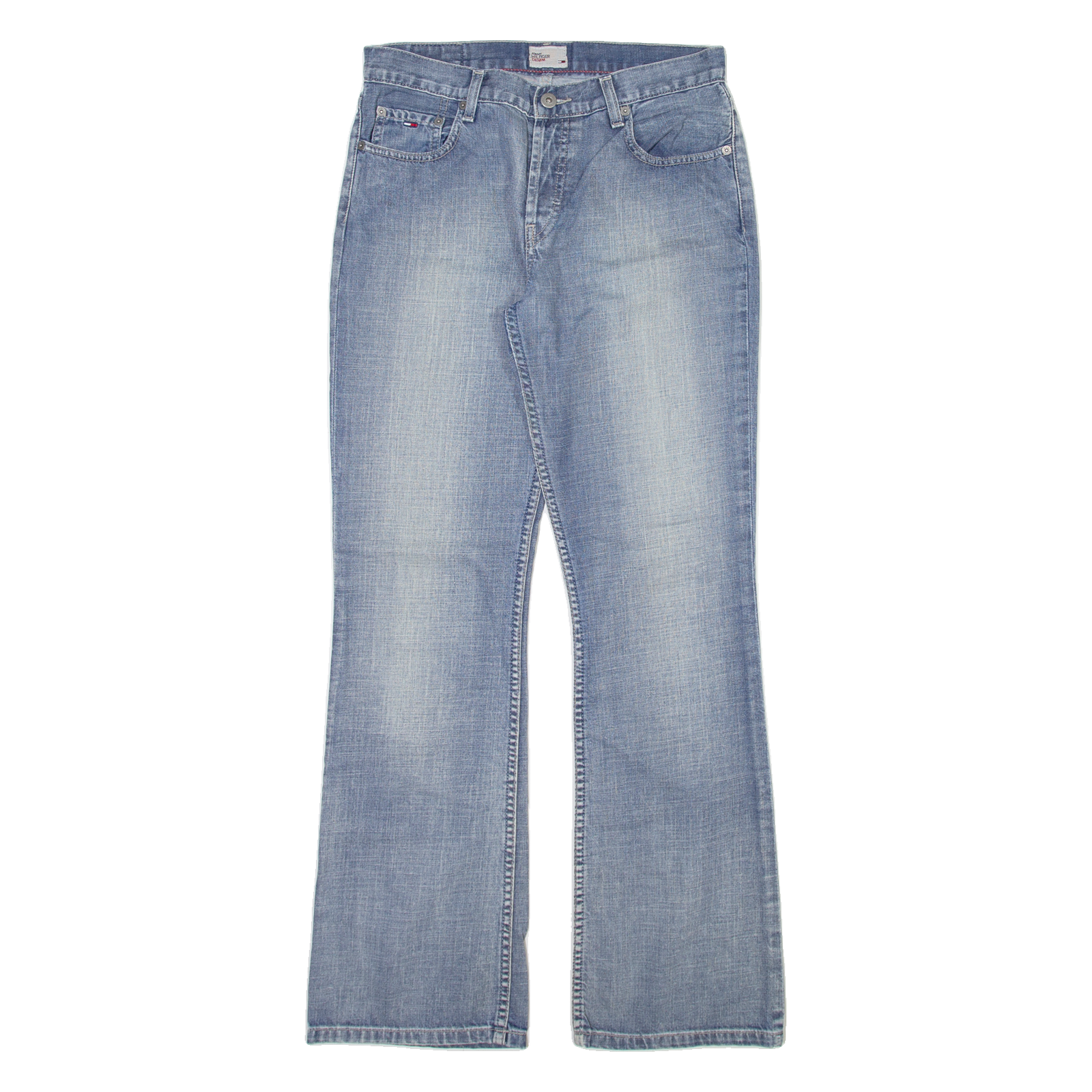 TOMMY HILFIGER Womens Jeans Blue Regular Bootcut Stone Wash W30 L32 Refurbished - N/A refurbished available on Cerqular