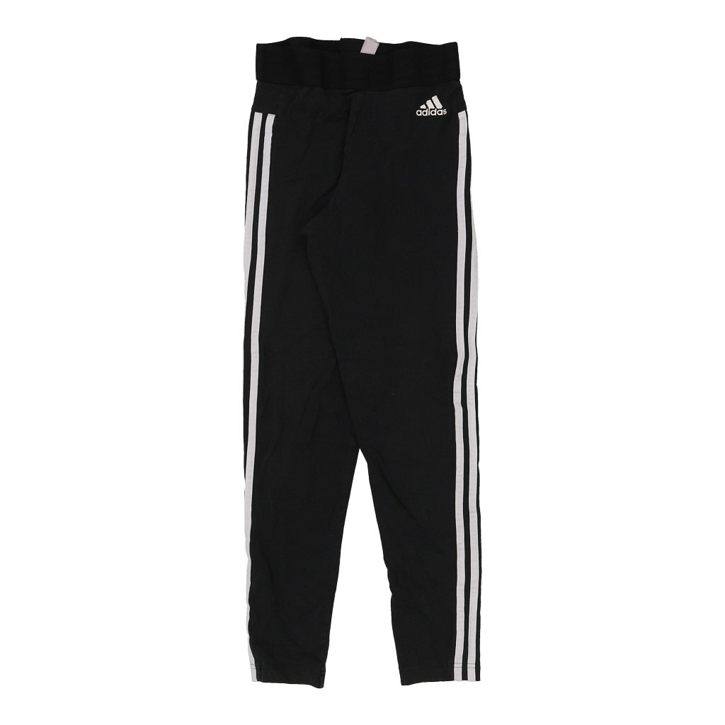 Adidas Joggers - Small Black Cotton Blend Refurbished - Thrifted (note: this is a term often used to describe second- refurbished available on Cerqular