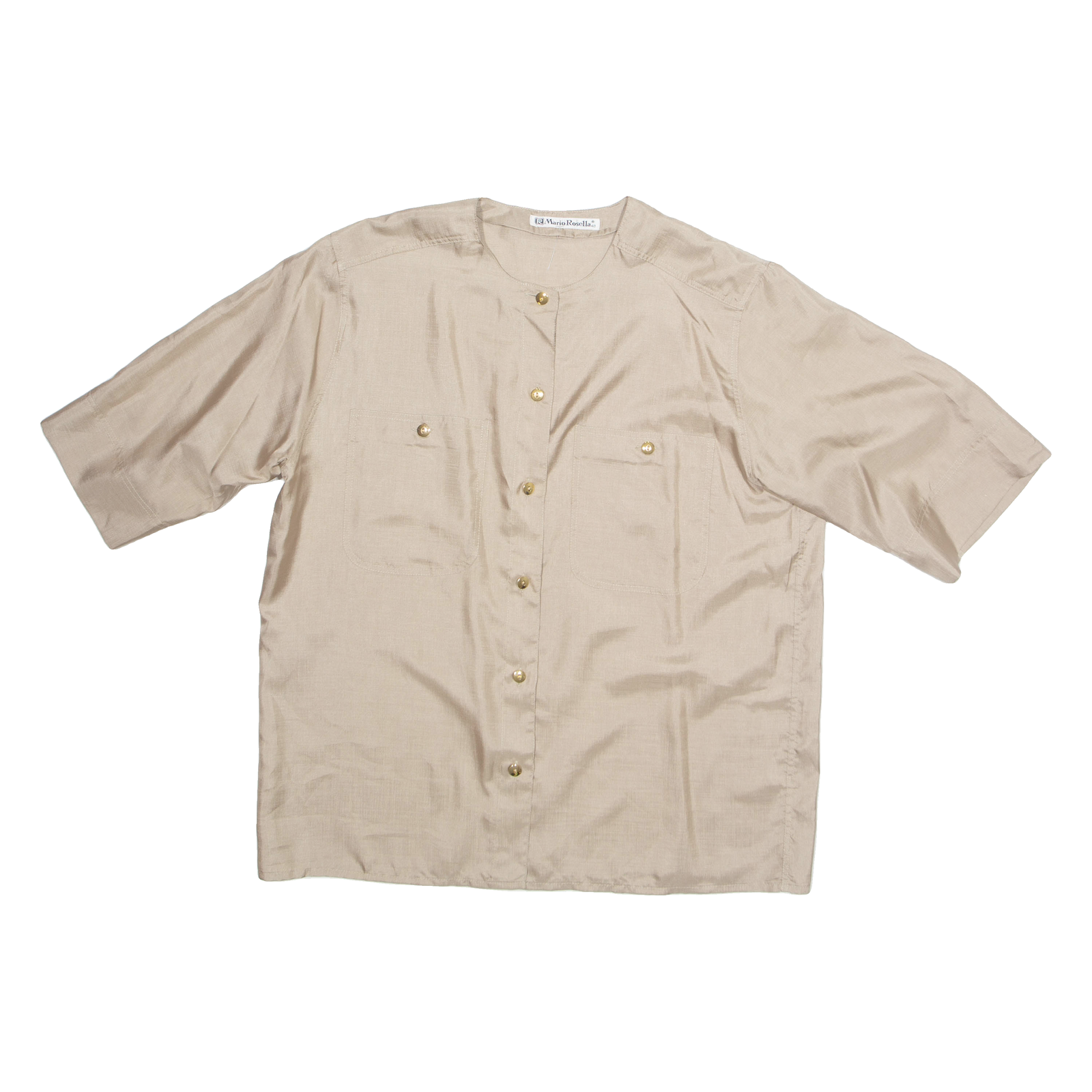MARIO ROSELLA Womens Top Brown M Refurbished - N/A refurbished available on Cerqular