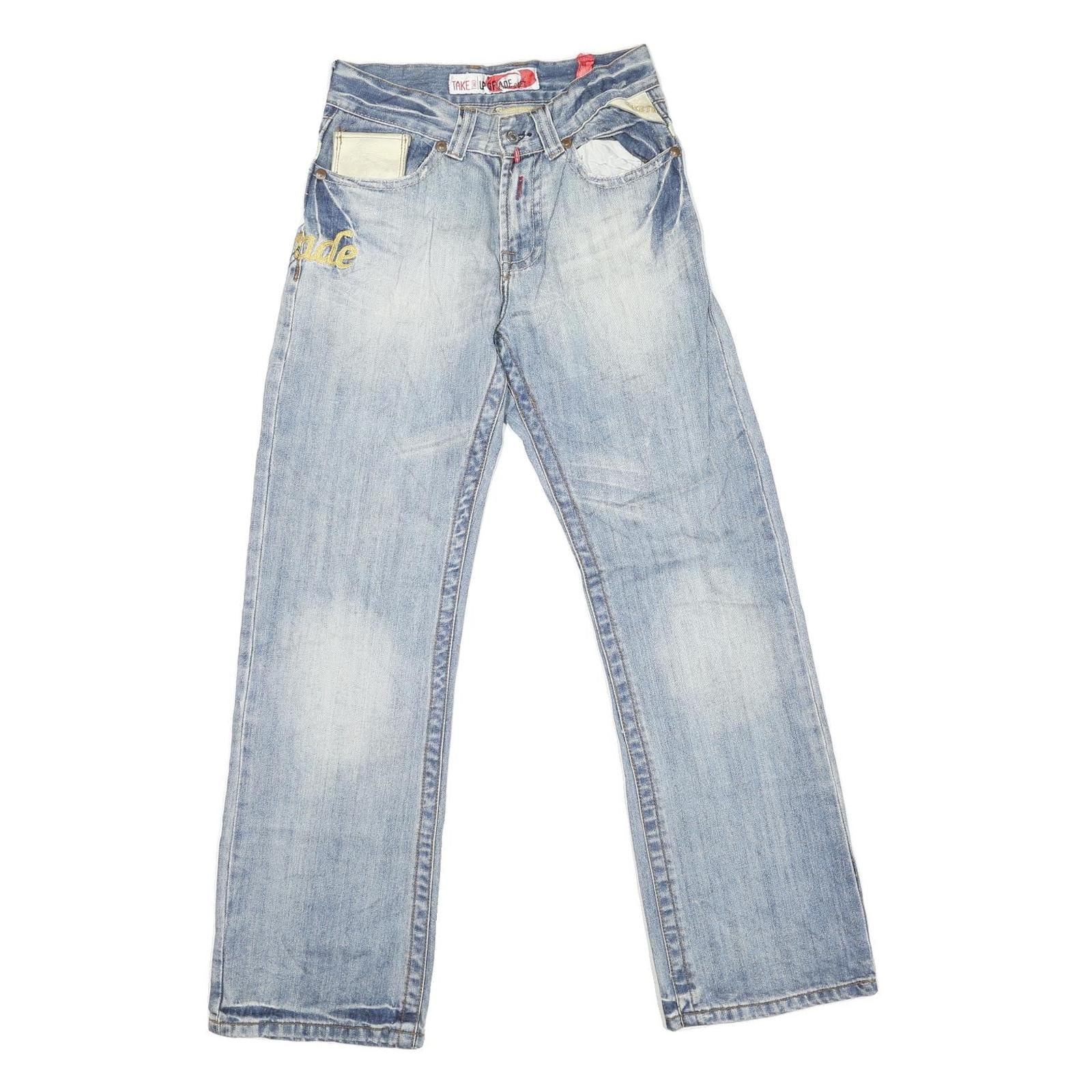 TAKE TWO UPGRADE Womens Jeans Blue Regular Straight Denim Light W30 L32 Refurbished - N/A refurbished available on Cerqular
