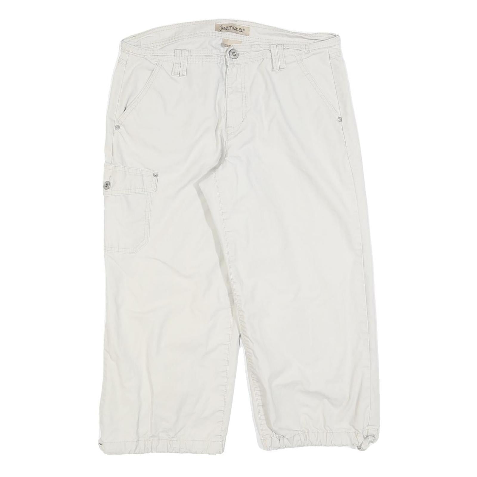 JEANSTAR Womens Shorts White Casual Cargo Cotton Blend M W32 Refurbished - N/A refurbished available on Cerqular