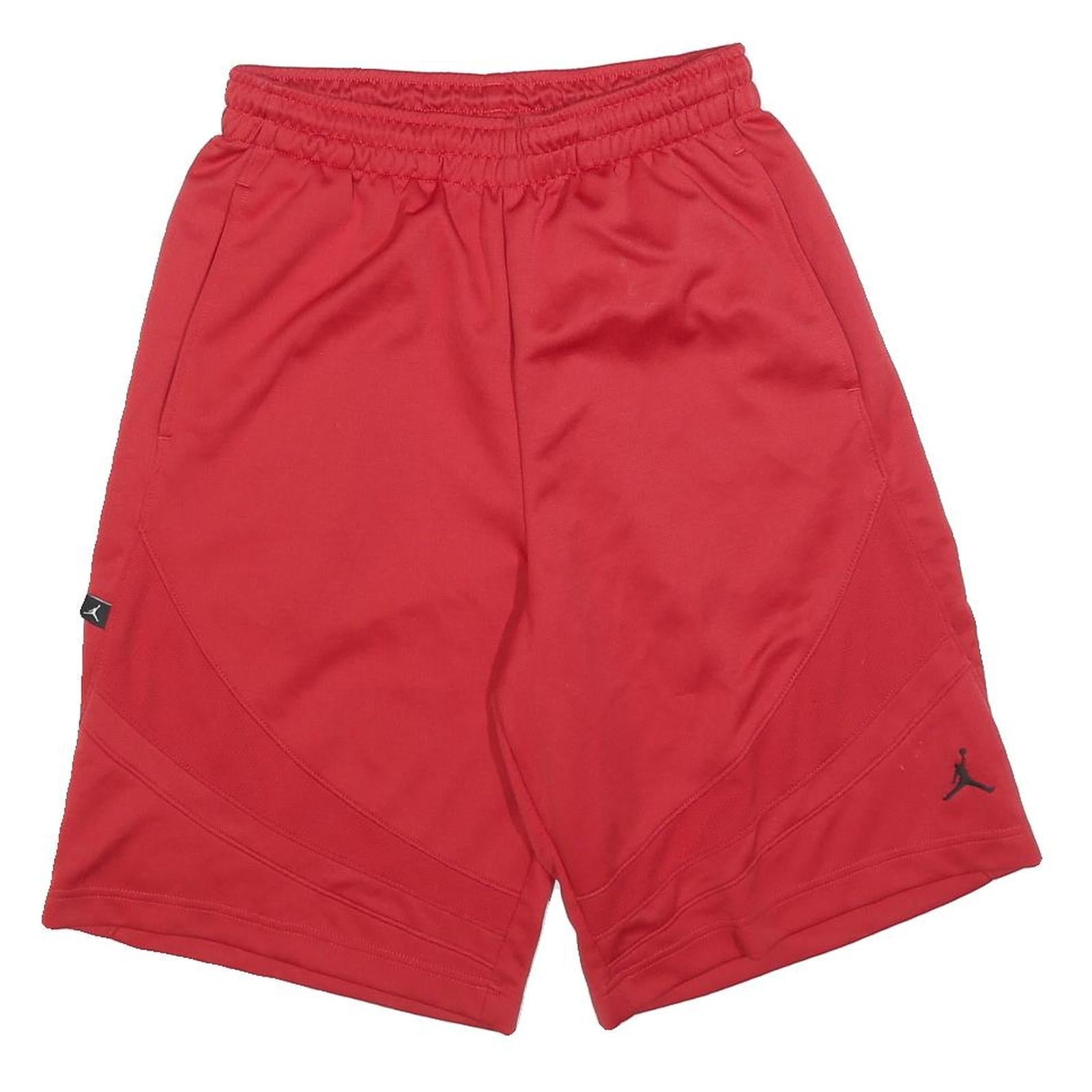 AIR JORDAN Mens Red Casual Sports Shorts S W28 Elastic Waist Refurbished - N/A refurbished available on Cerqular