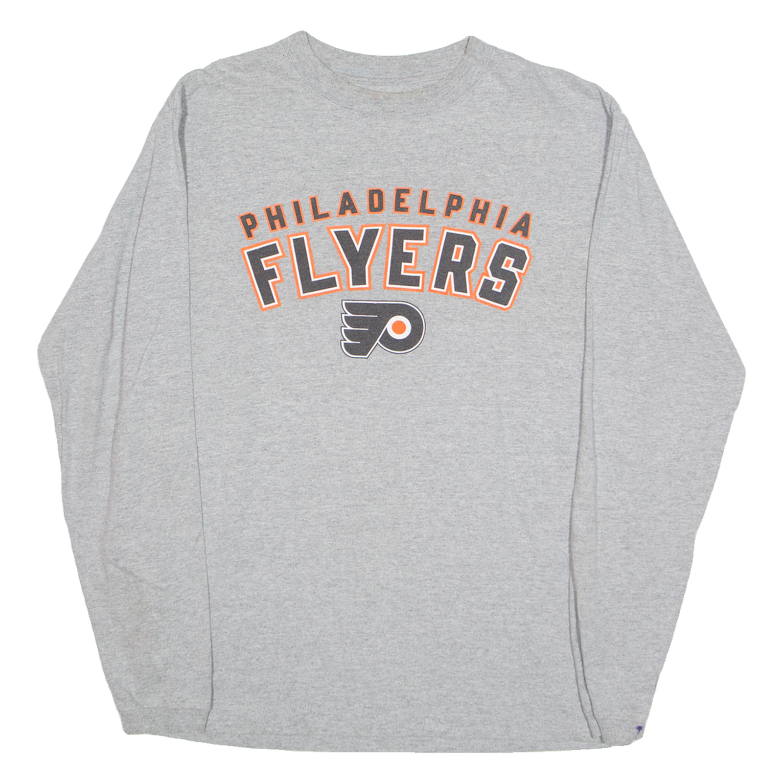NHL Philadelphia Flyers Mens T-Shirt Grey Long Sleeve USA M Refurbished - N/A refurbished available on Cerqular