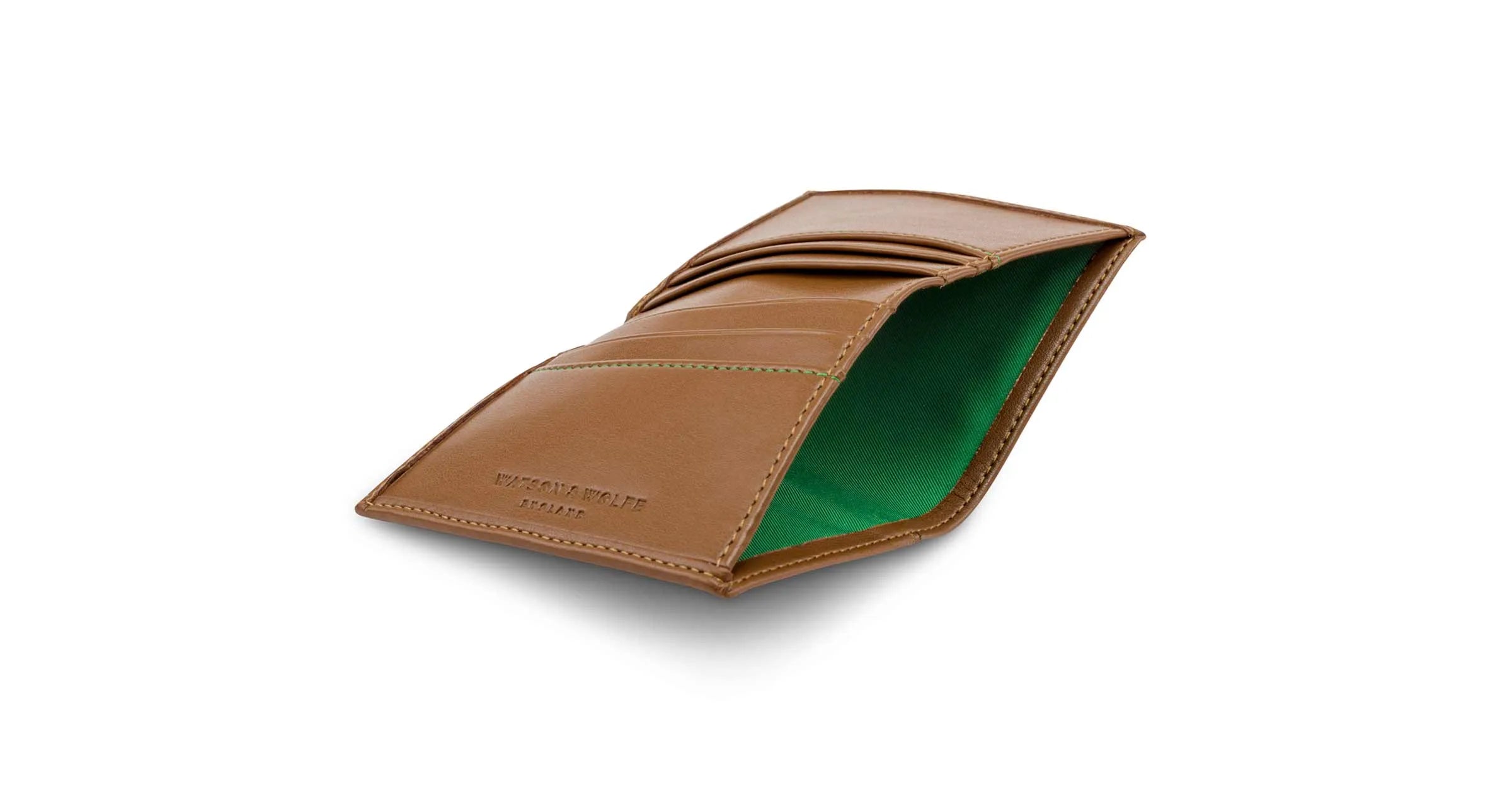 Card Wallet with Notes Pocket in Tan Refurbished - Watson & Wolfe refurbished available on Cerqular