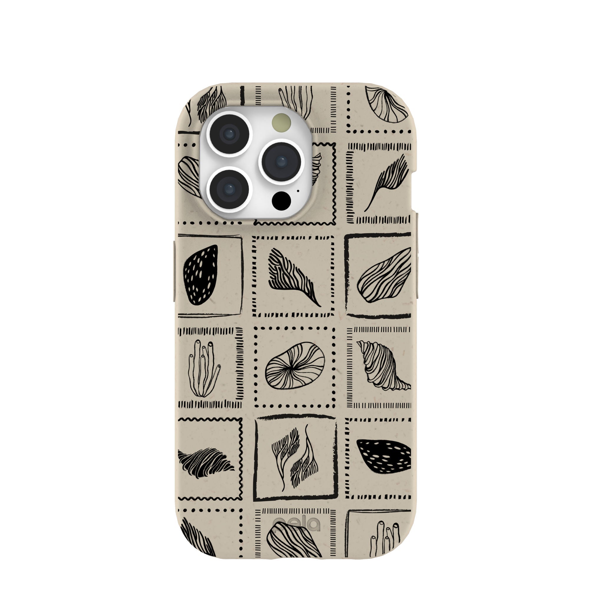 London Fog Coral Tiles iPhone 15 Pro Case Refurbished - Pela Case refurbished available on Cerqular