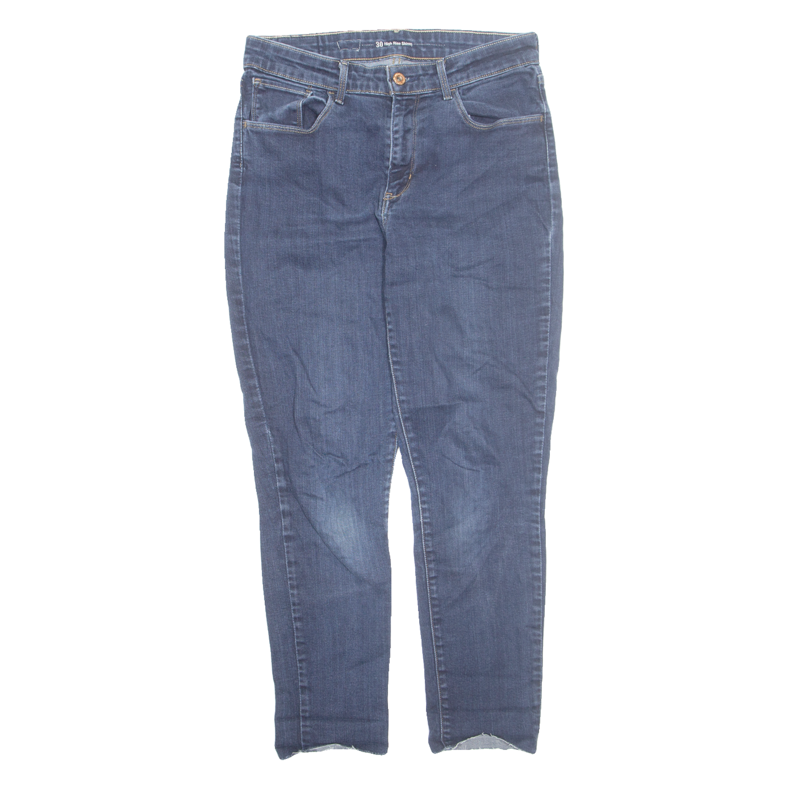 LEVI'S Womens Jeans Blue Regular Straight W30 L25 Refurbished - N/A refurbished available on Cerqular