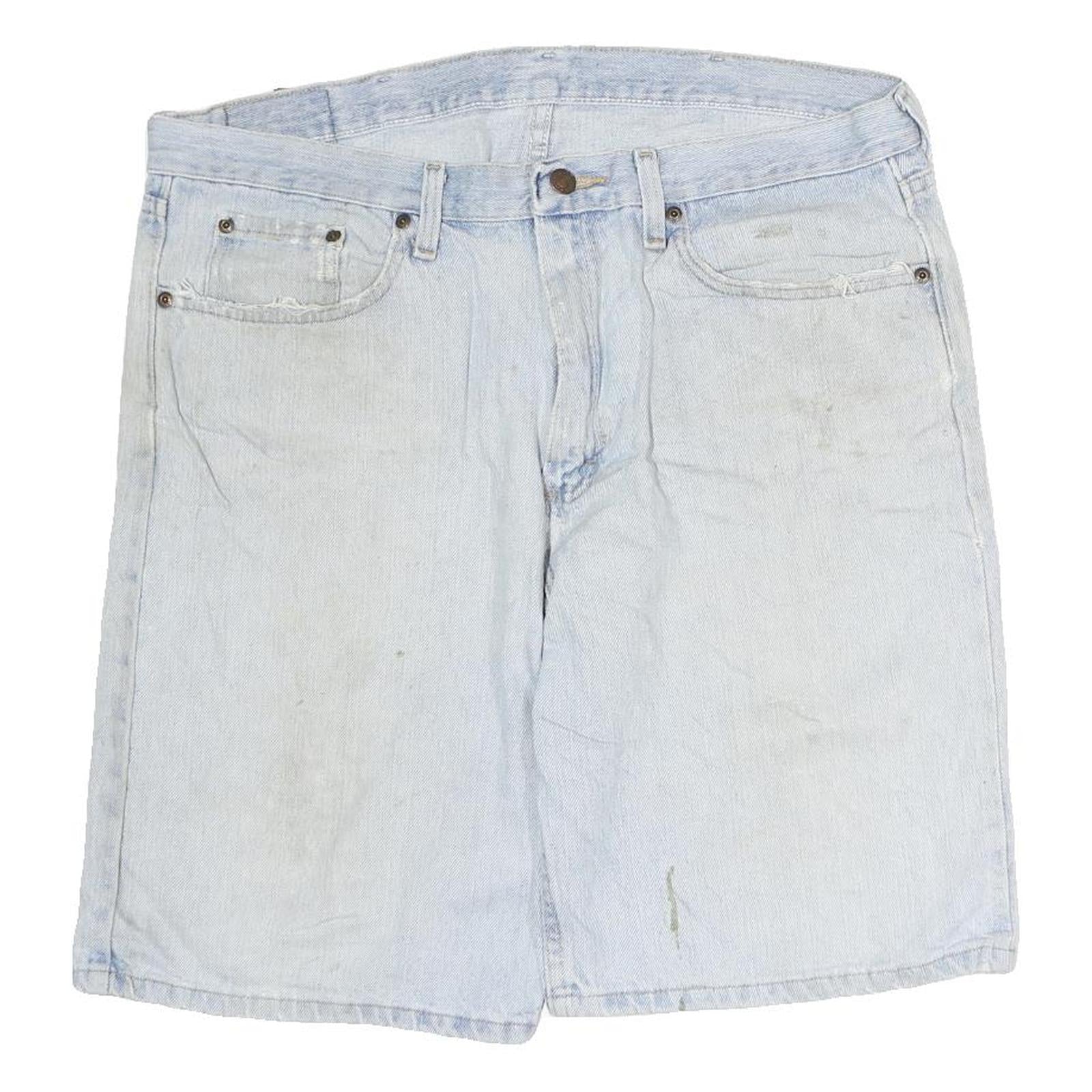 WRANGLER Mens Denim Blue Shorts L W38 Classic Fit Casual Cotton Refurbished - N/A refurbished available on Cerqular