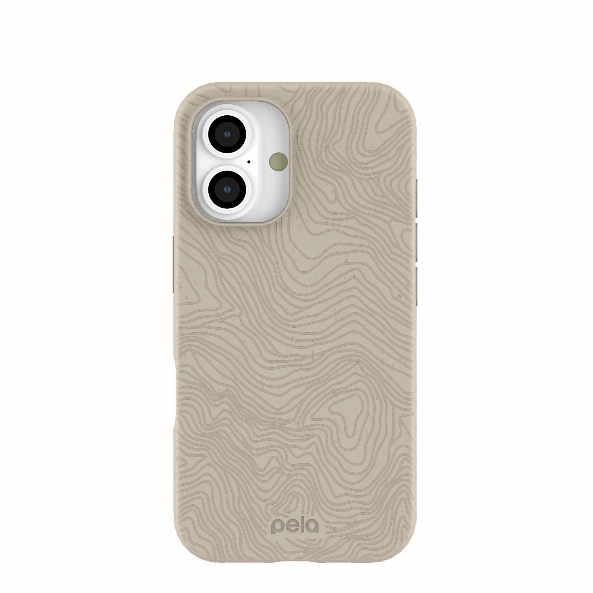 London Fog Trail Lines iPhone 16 Case Refurbished - Pela Case refurbished available on Cerqular