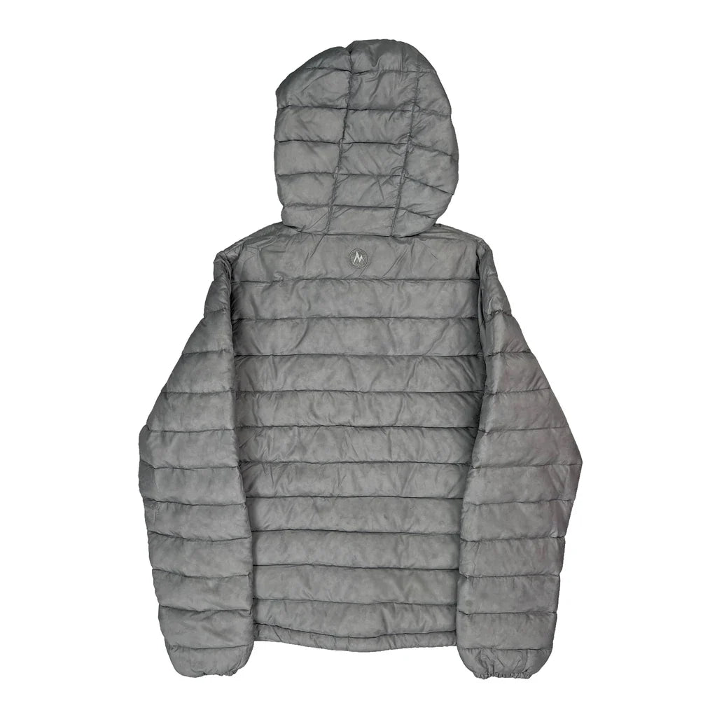 Buy Marmot Puffer - Small Grey Down Refurbished - $93.79 Marmot Puffer - Small Grey Down Refurbished - Thrifted (note: this is a term often used to describe second- refurbished available on Cerqular