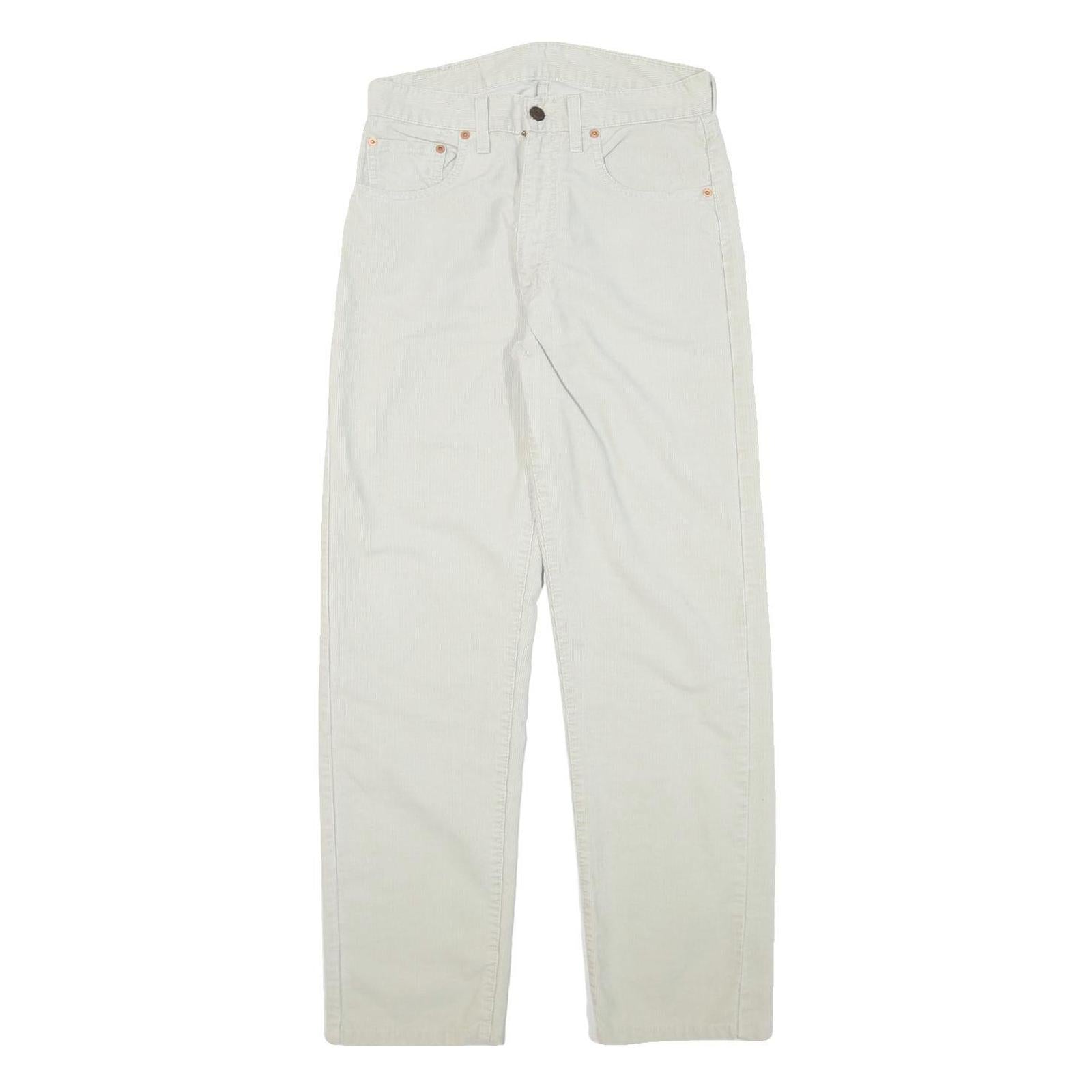 Buy LEVI'S Mens Cotton Blend White Regular Straight Trousers W29 L29 Casual Zip Refurbished - $41.59 LEVI'S Mens Cotton Blend White Regular Straight Trousers W29 L29 Casual Zip Refurbished - N/A refurbished available on Cerqular