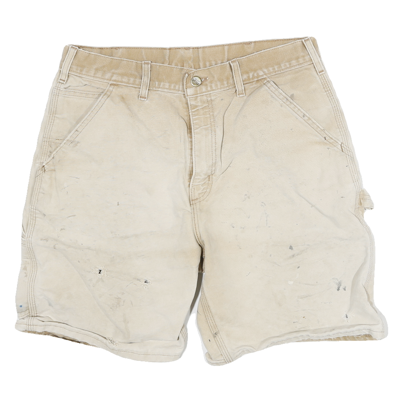 CARHARTT Mens Shorts Beige Casual Cotton Blend L W30 Workwear Utility Refurbished - N/A refurbished available on Cerqular