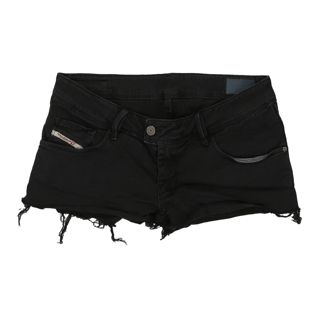 Diesel Shorts - 32W UK 8 Black Cotton Refurbished - Thrifted (note: this is a term often used to describe second- refurbished available on Cerqular