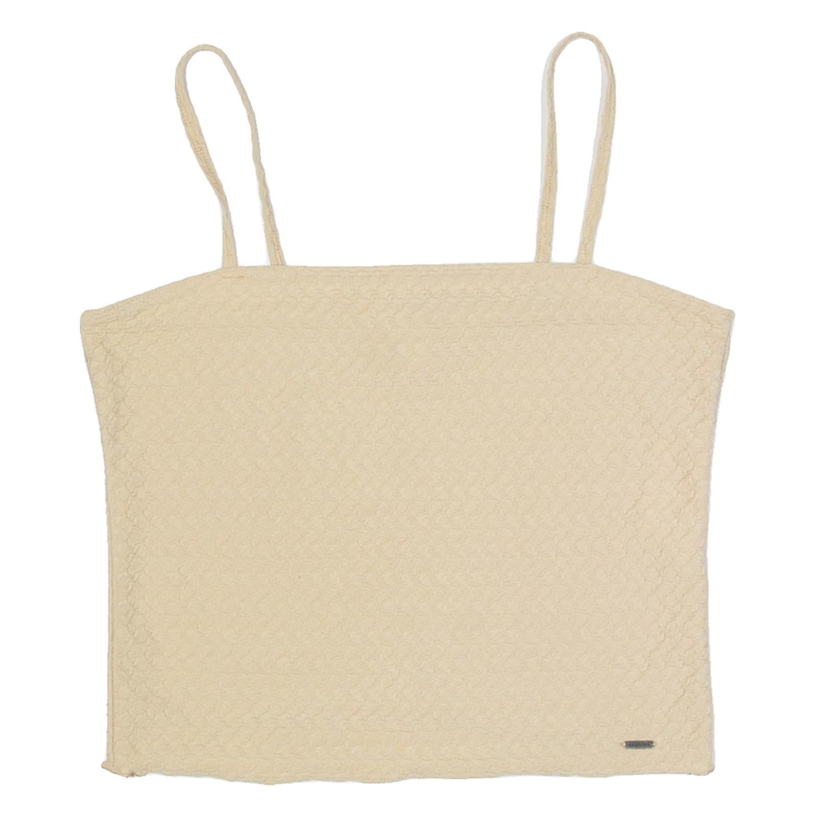 HOLLISTER Womens Cropped Vest Beige Sleeveless M Refurbished - N/A refurbished available on Cerqular