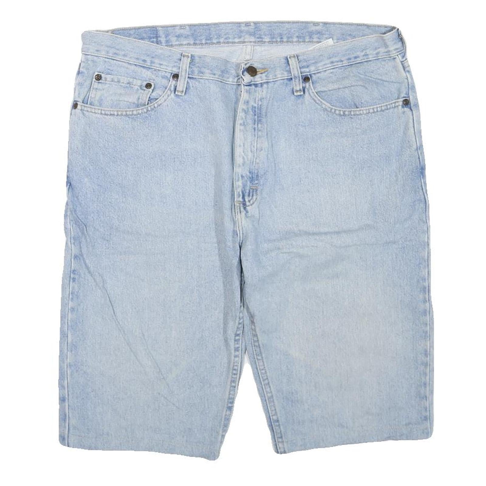 WRANGLER Mens Shorts Blue L W38 Denim Casual Plain Refurbished - N/A refurbished available on Cerqular