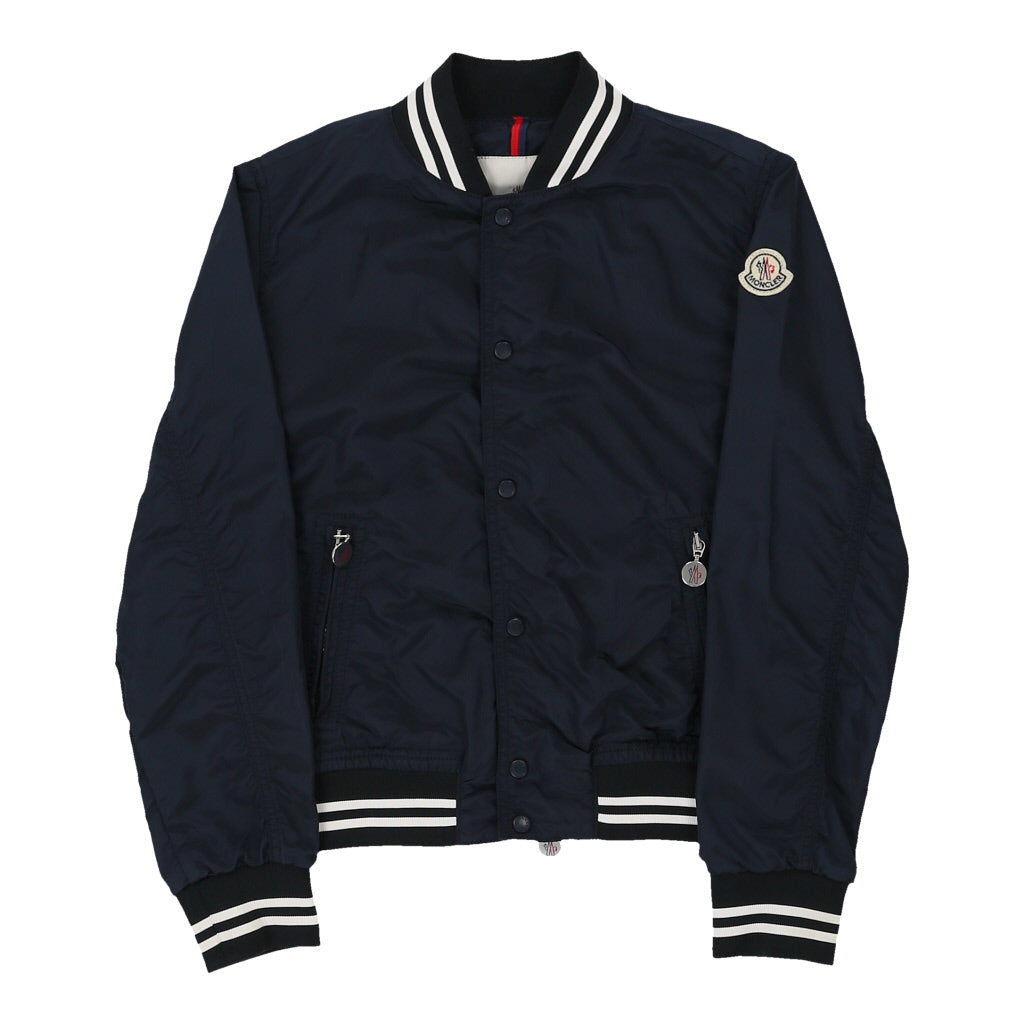 12 Years Moncler Bomber Jacket - Medium Blue Polyamide | Size: medium Refurbished - N/A (Preloved Designer is not a specific brand, it refurbished available on Cerqular