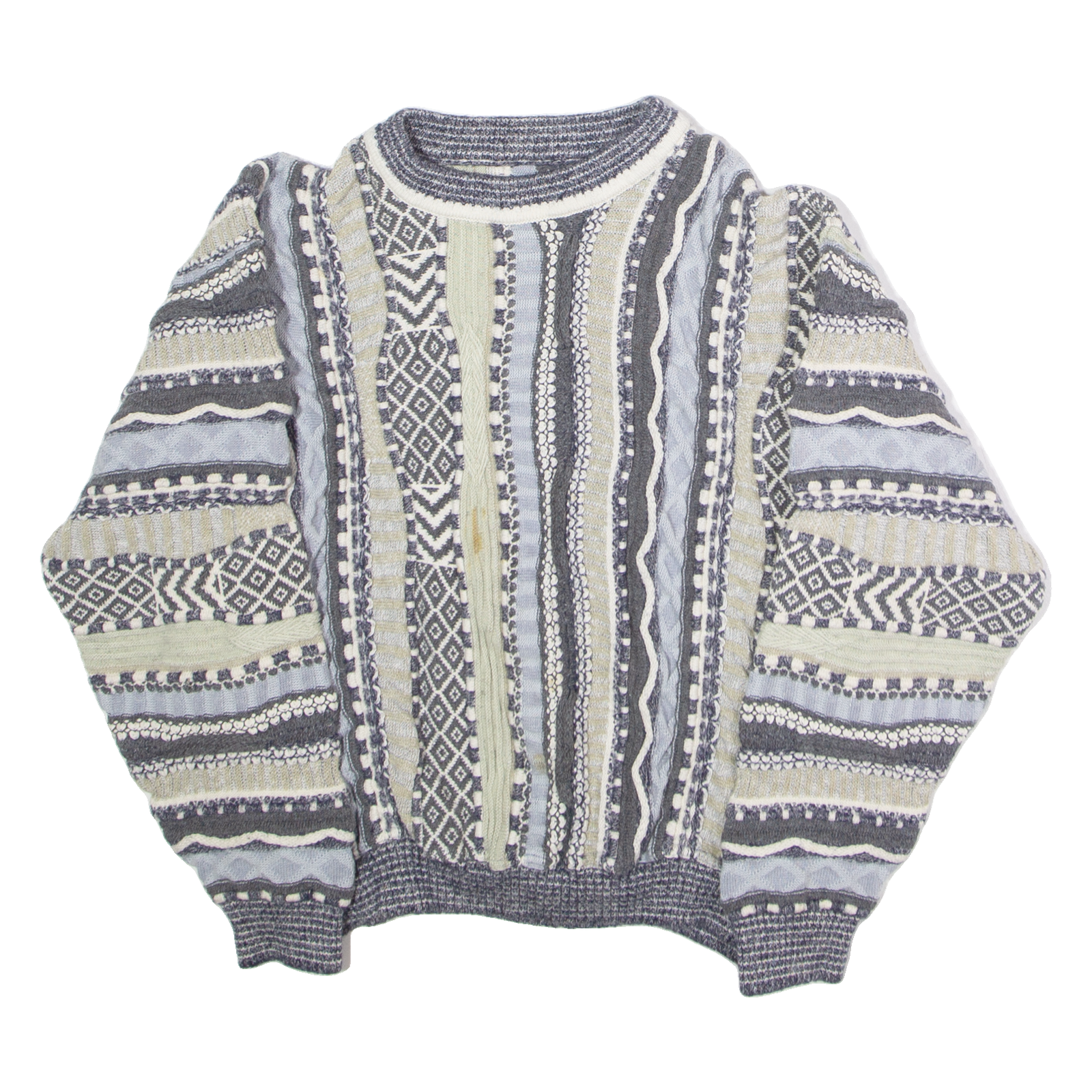 Buy Mens Patterned Jumper Blue Crew Neck 90s Chunky Knit XS Refurbished - $63.69 Mens Patterned Jumper Blue Crew Neck 90s Chunky Knit XS Refurbished - N/A refurbished available on Cerqular