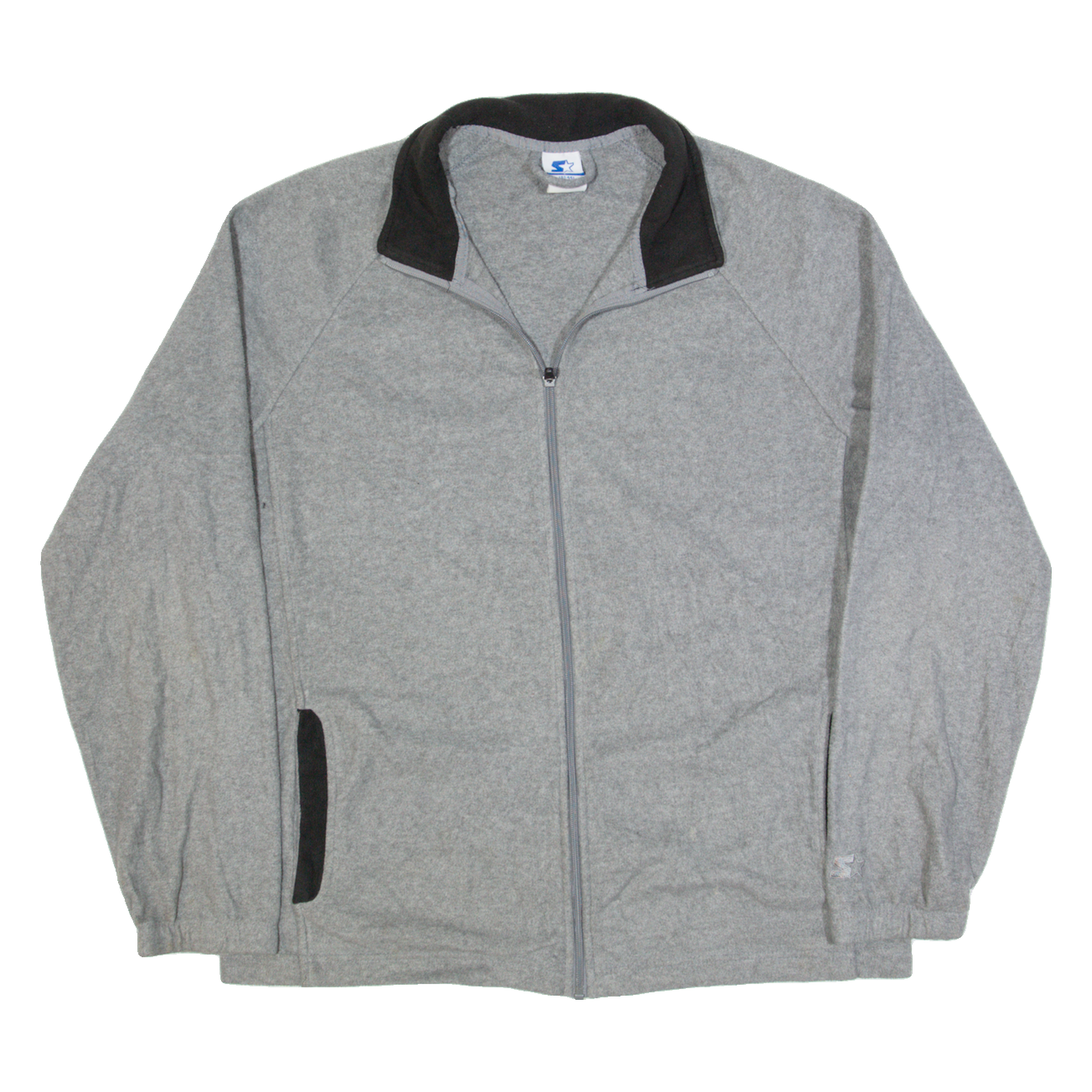 STARTER Mens Fleece Jacket Grey XL Refurbished - N/A refurbished available on Cerqular