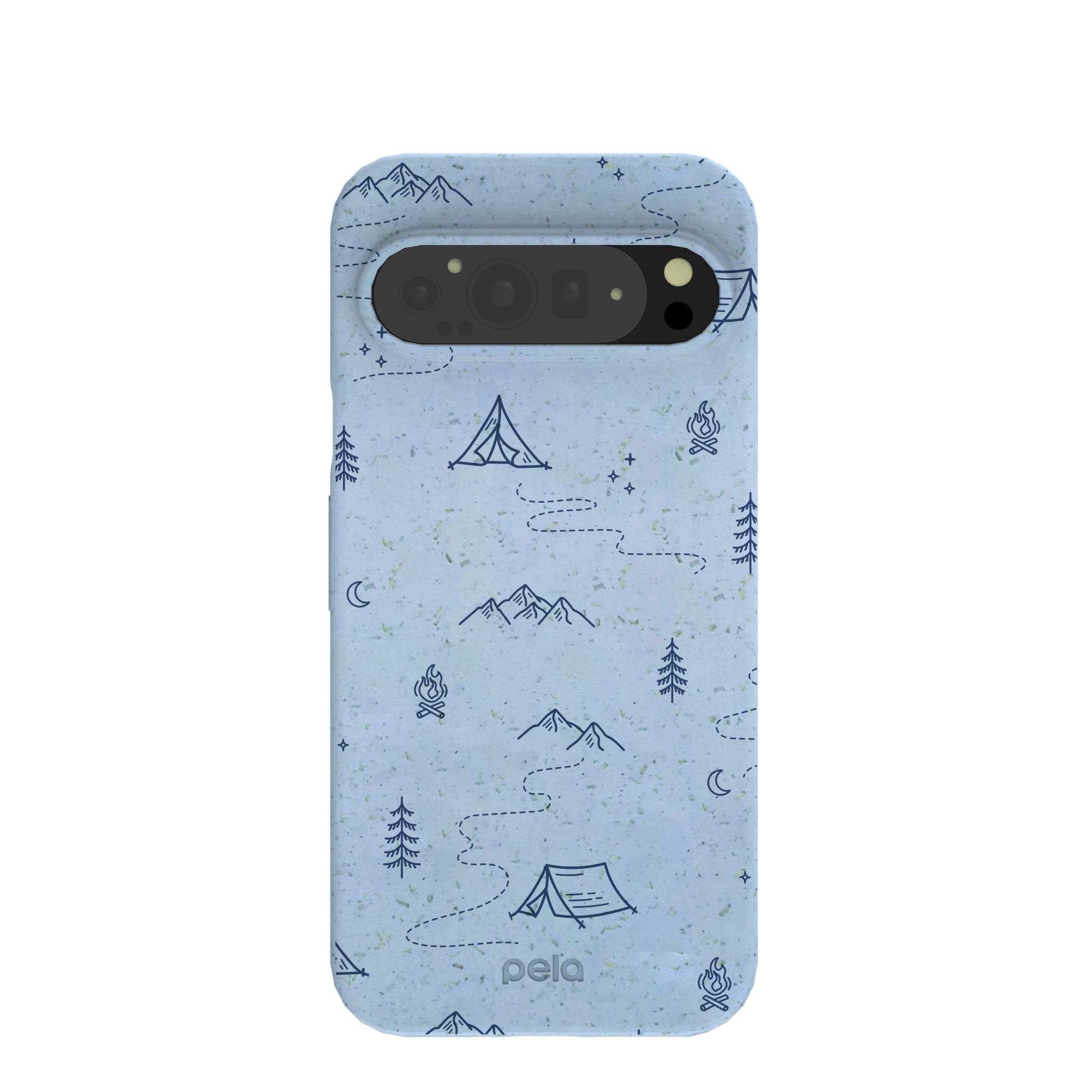 Powder Blue Camp Nights Google Pixel 9 Pro XL Case Refurbished - Pela Case refurbished available on Cerqular