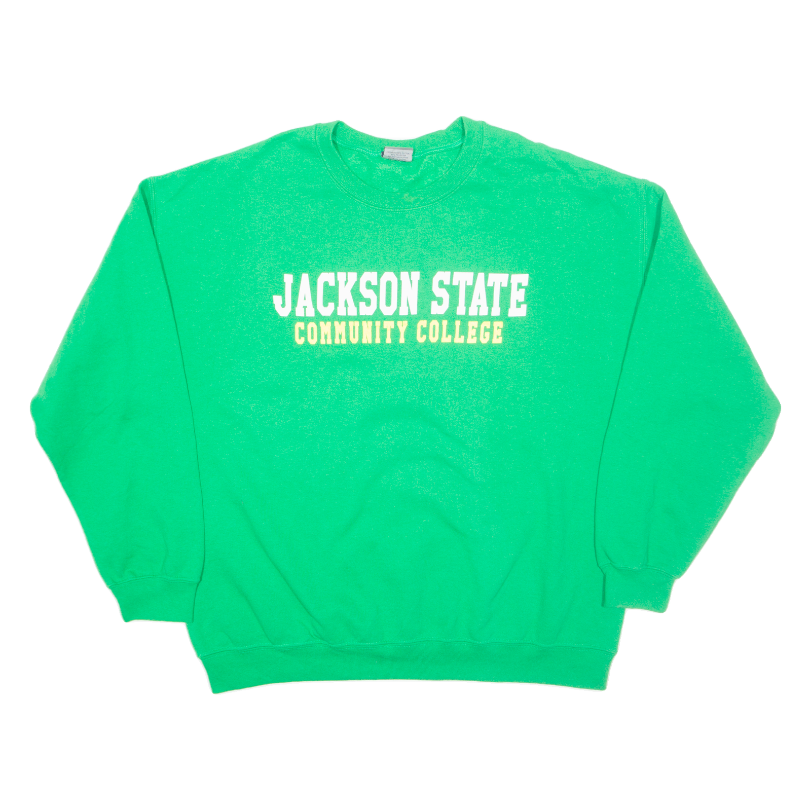 MV SPORT Jackson State Community College Mens Sweatshirt Green USA XL Refurbished - N/A refurbished available on Cerqular