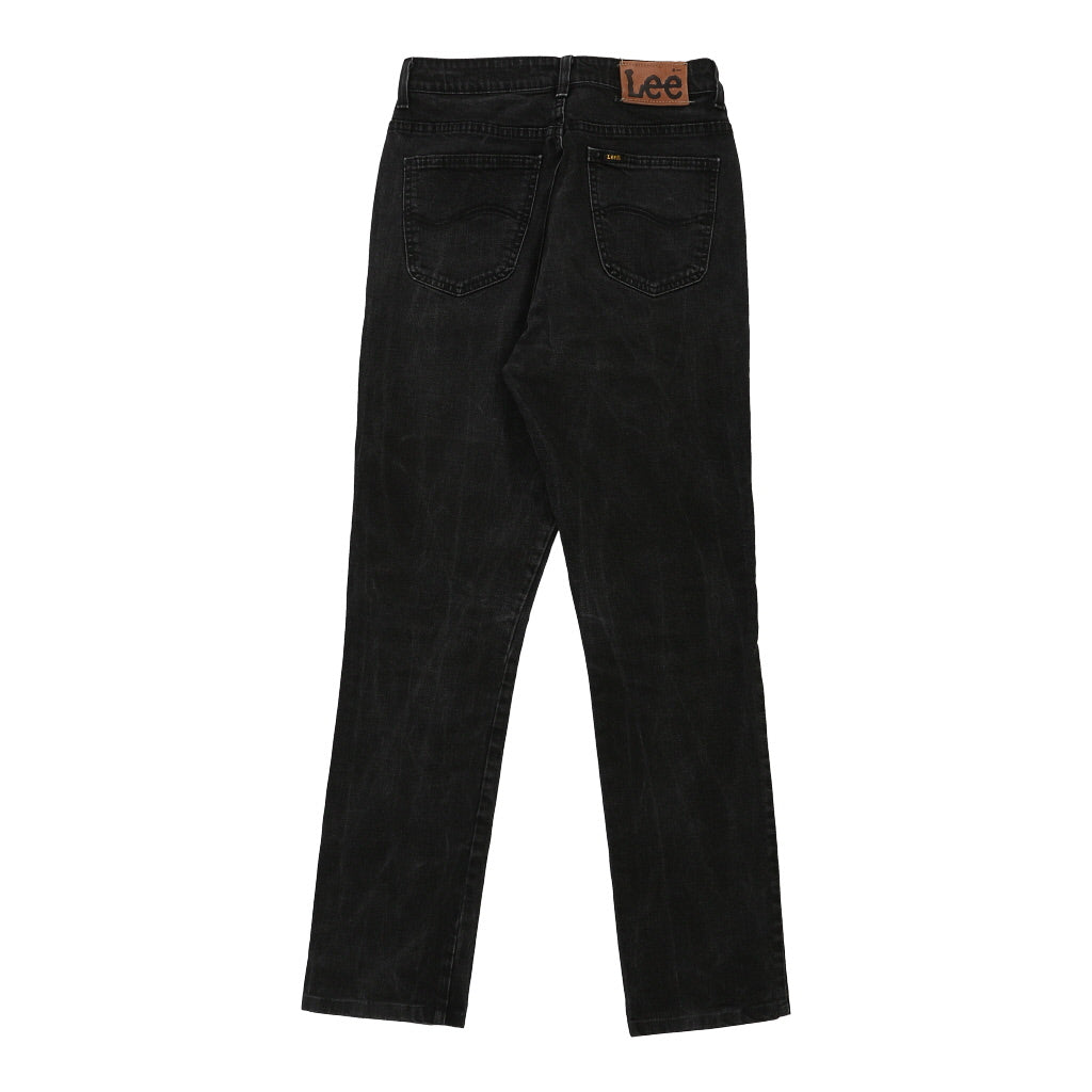 Lee Jeans - 28W UK 10 Black Cotton Refurbished - Thrifted (note: this is a term often used to describe second- refurbished available on Cerqular