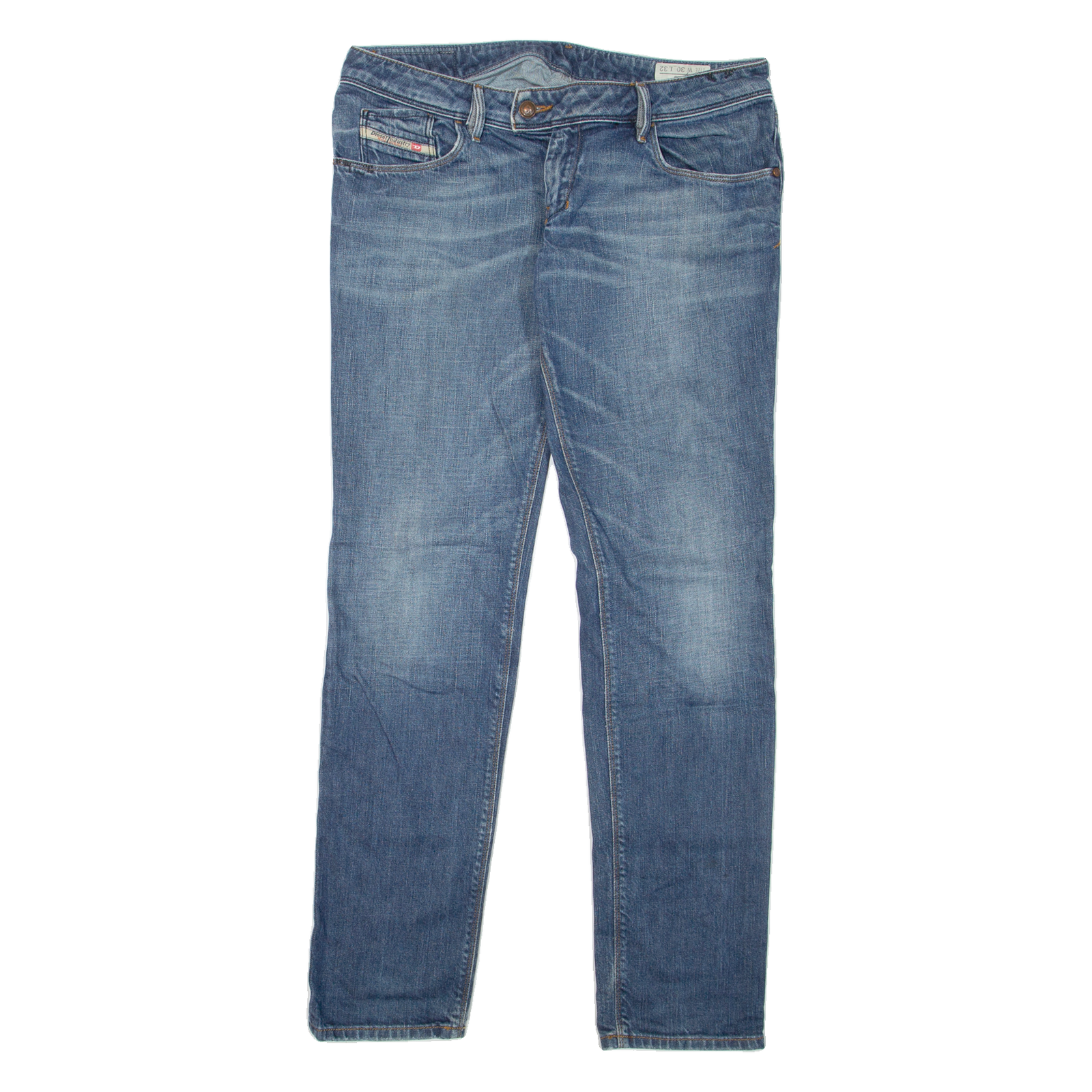 DIESEL Navy Womens Jeans Blue Slim Tapered Stone Wash W30 L32 Refurbished - N/A refurbished available on Cerqular