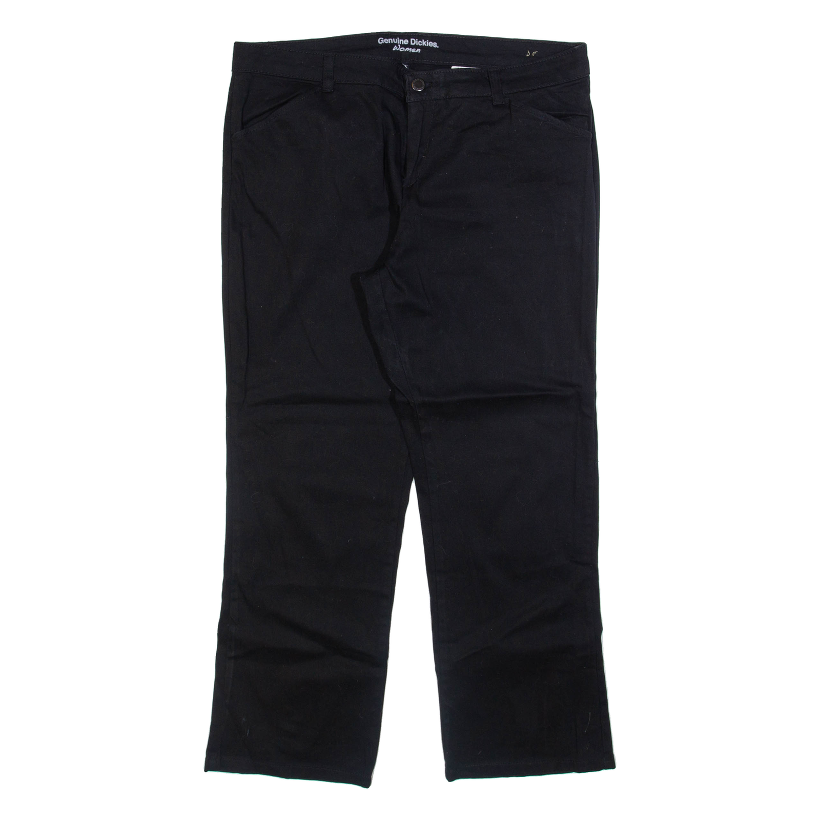 DICKIES Womens Trousers Black Regular Straight W34 L27 Refurbished - N/A refurbished available on Cerqular