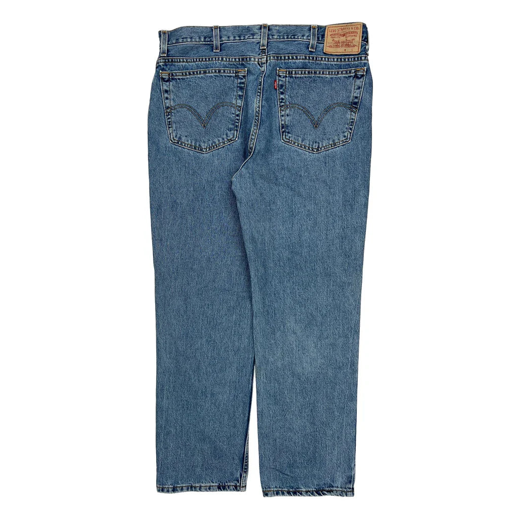 Levis 516 Slim Fit Jeans - 36W 30L Blue Cotton Refurbished - Thrifted (note: this is a term often used to describe second- refurbished available on Cerqular