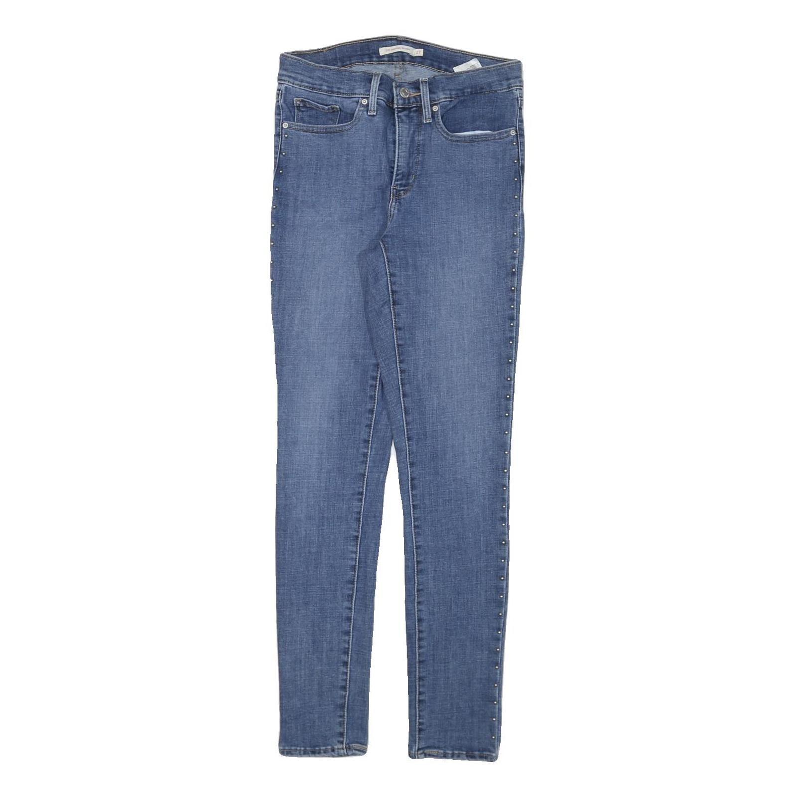 LEVI'S 311 Womens Jeans Blue Slim Skinny Denim W27 L29 Studded Side Zip Refurbished - N/A refurbished available on Cerqular