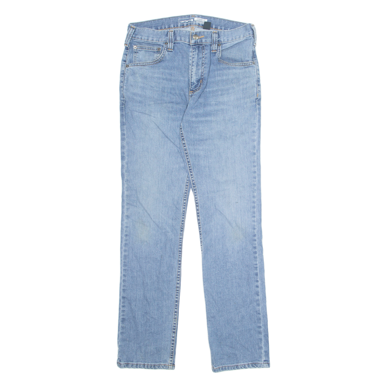 CARHARTT Mens Jeans Blue Regular Tapered Stone Wash W30 L32 Refurbished - N/A refurbished available on Cerqular