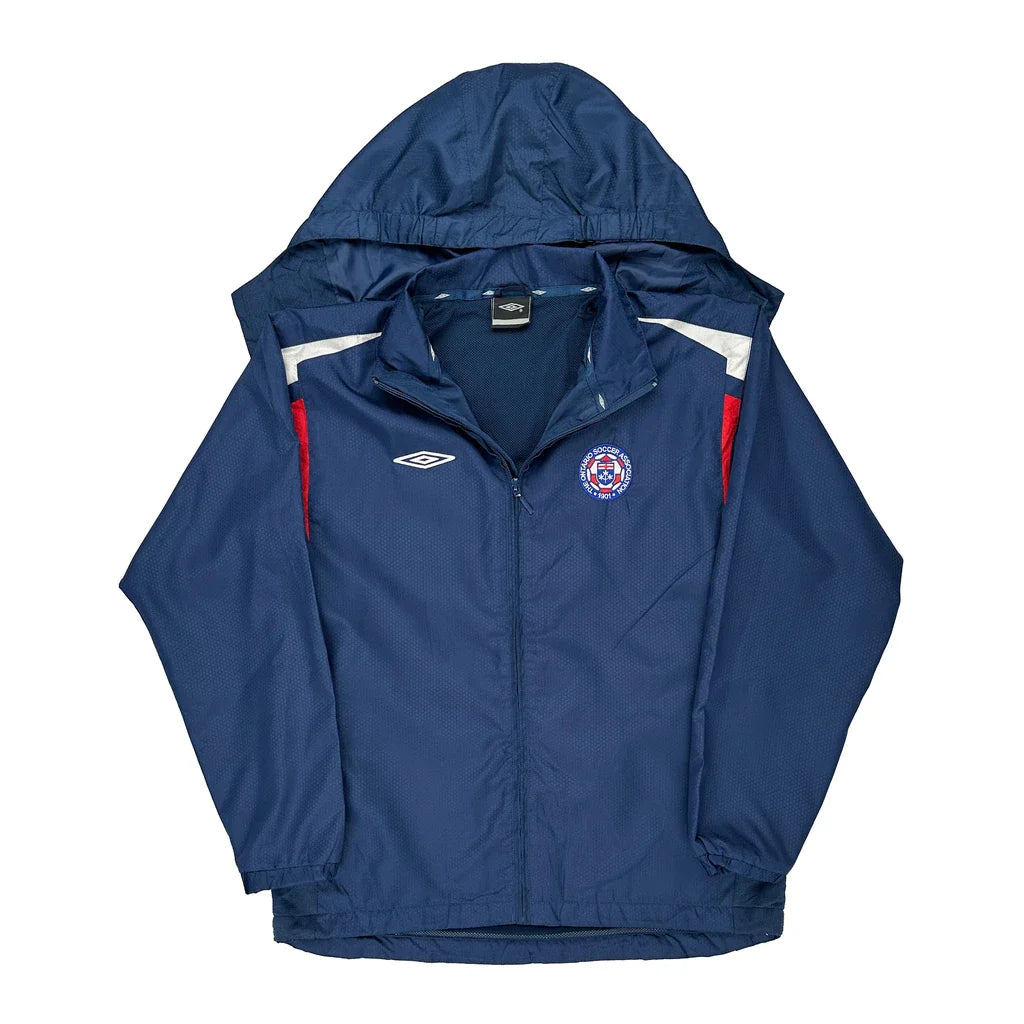 Umbro Jacket - 2XL Blue Polyester Refurbished - Thrifted (note: this is a term often used to describe second- refurbished available on Cerqular