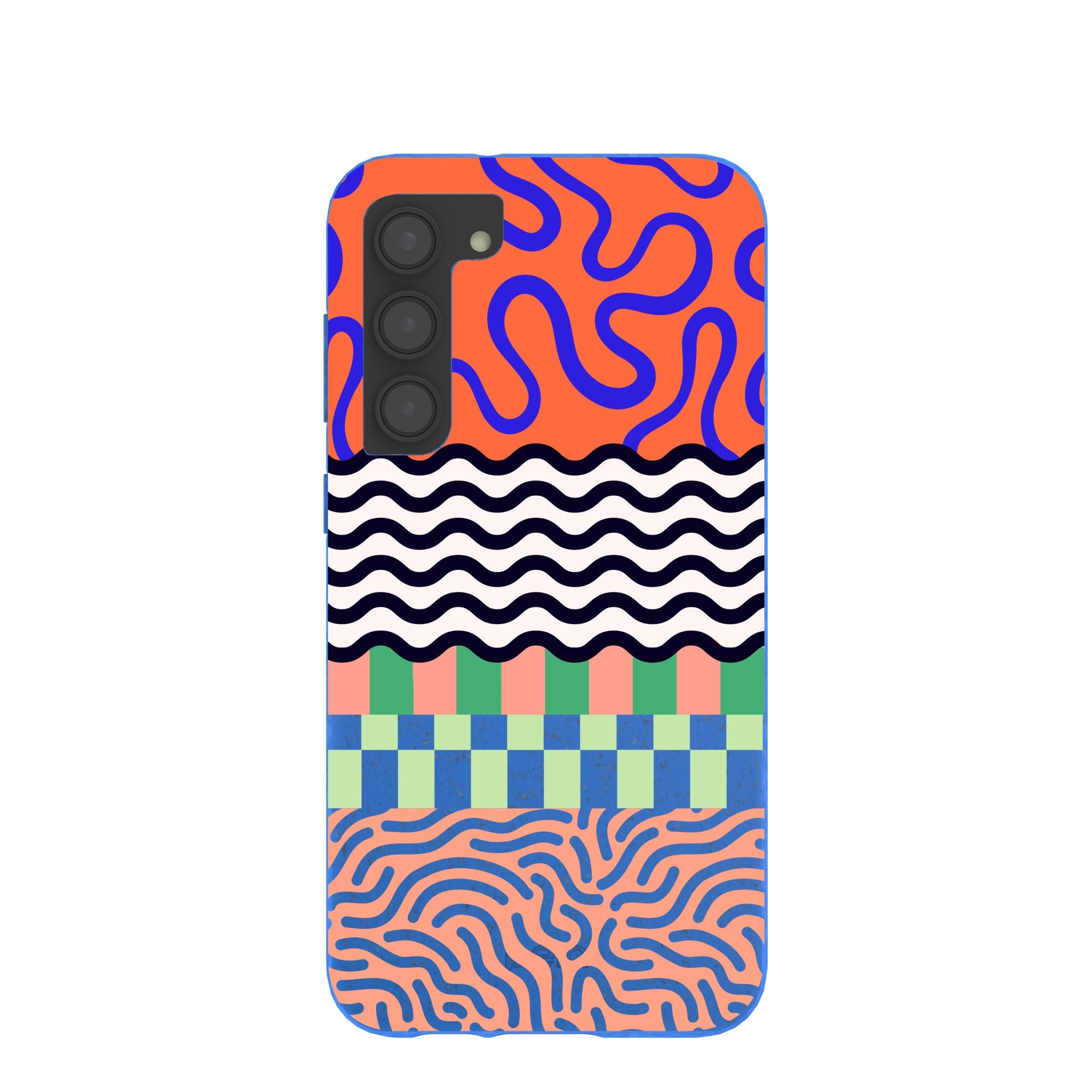 Buy Electric Blue Tangerine Mix Samsung Galaxy S23+(Plus) Case Refurbished - $65.00 Electric Blue Tangerine Mix Samsung Galaxy S23+(Plus) Case Refurbished - Pela Case refurbished available on Cerqular
