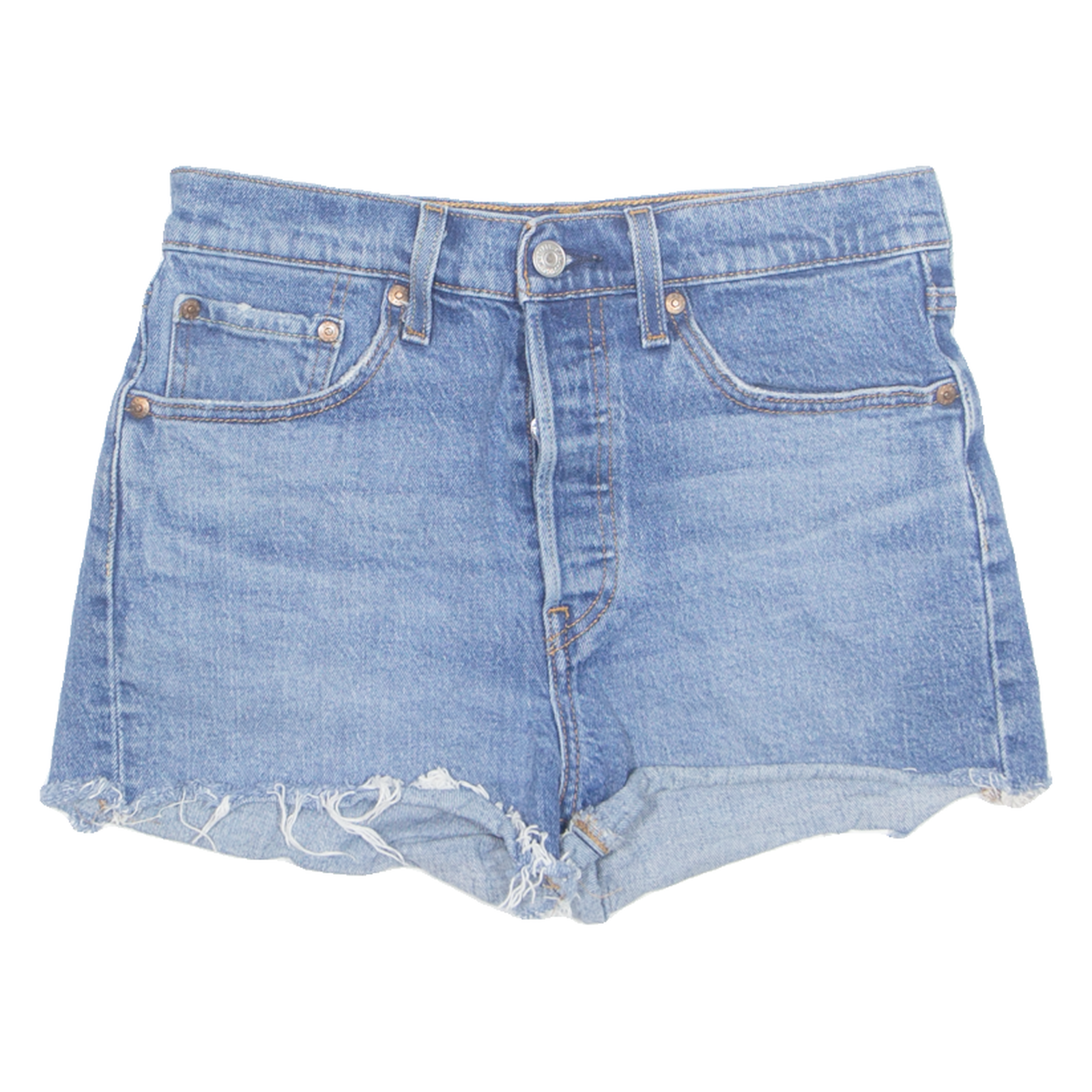LEVI'S Cut Off 501 Womens Denim Shorts Blue S W27 Refurbished - N/A refurbished available on Cerqular