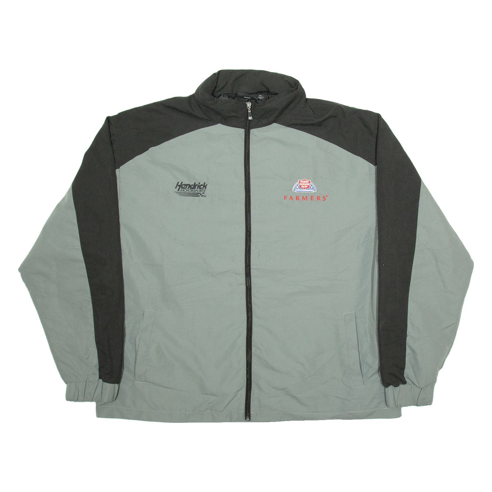 CHASE AUTHENTICS Hendrick Motorsports Hidden Hood Mens Jacket Grey  2XL Refurbished - N/A refurbished available on Cerqular