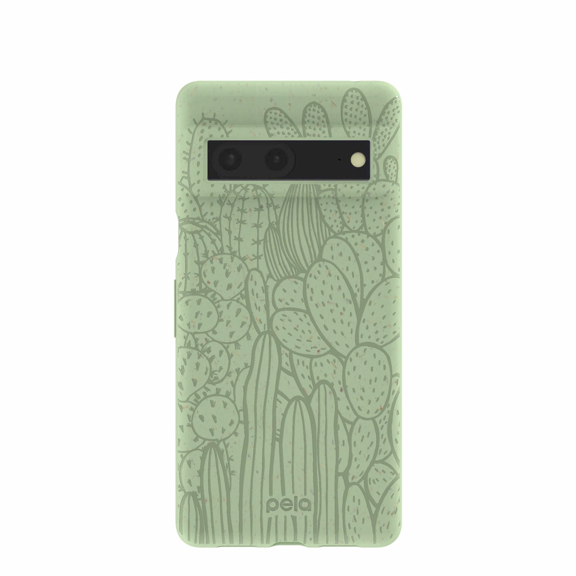 Buy Sage Green Cacti Google Pixel 7 Case Refurbished - $65.00 Sage Green Cacti Google Pixel 7 Case Refurbished - Pela Case refurbished available on Cerqular