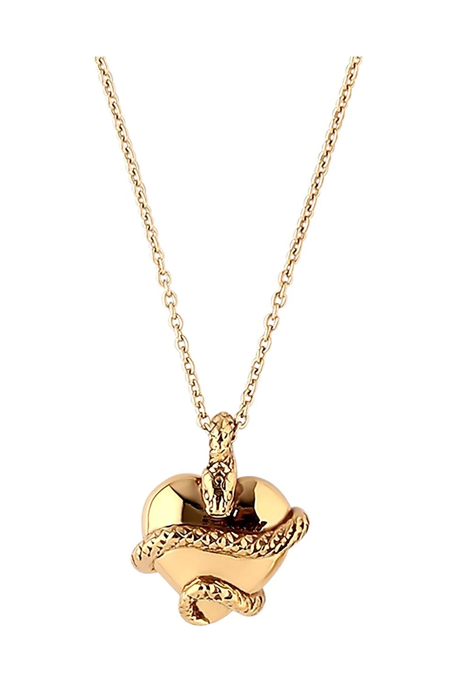 Wise Heart Charm Necklace Gold | Size: .75 inch Charm + 18 inch Chain Refurbished - N/A (There is no well-known brand by the name "A refurbished available on Cerqular