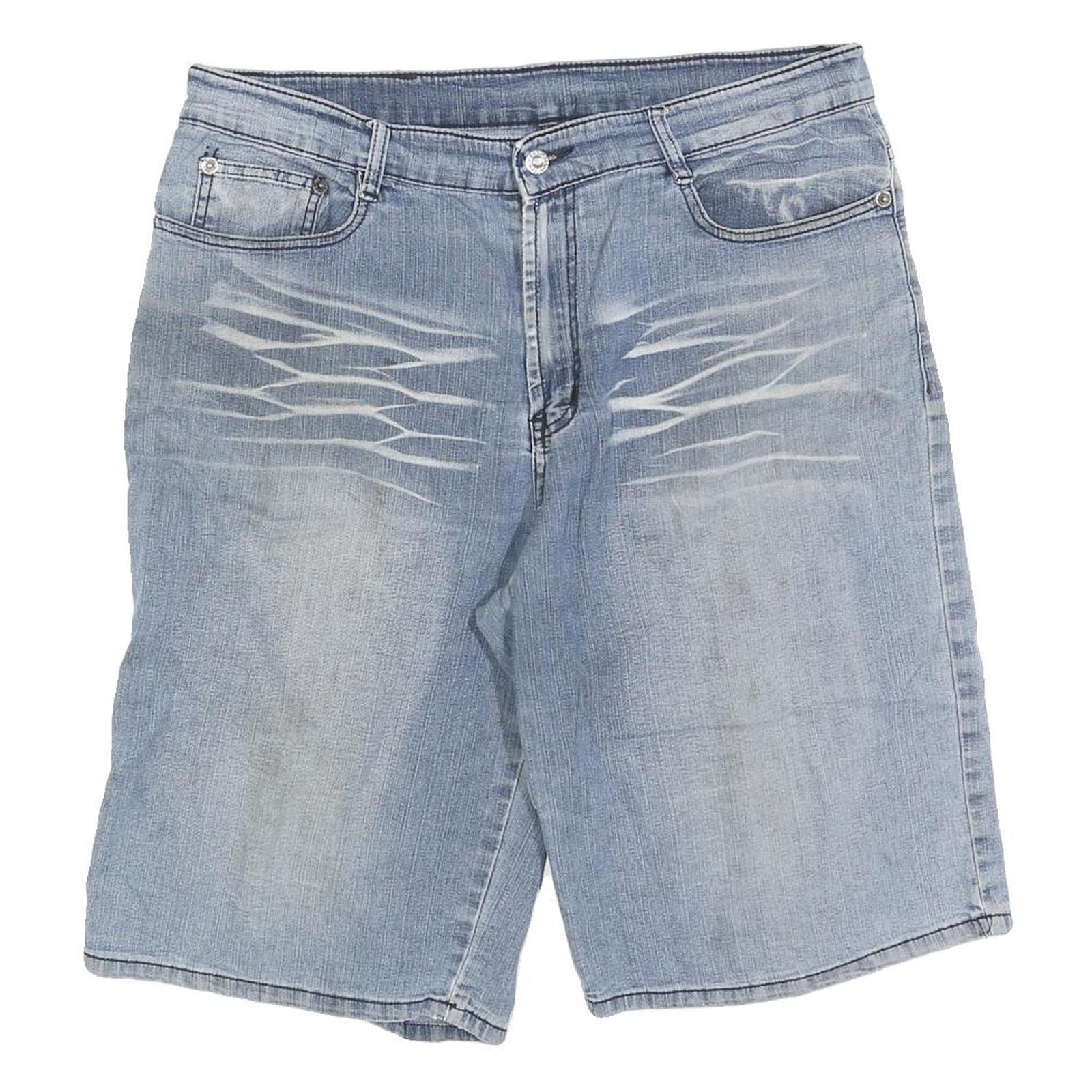 BUHMAA Mens Shorts Blue Casual Denim L W36 Retro Stylish Pockets Refurbished - N/A refurbished available on Cerqular