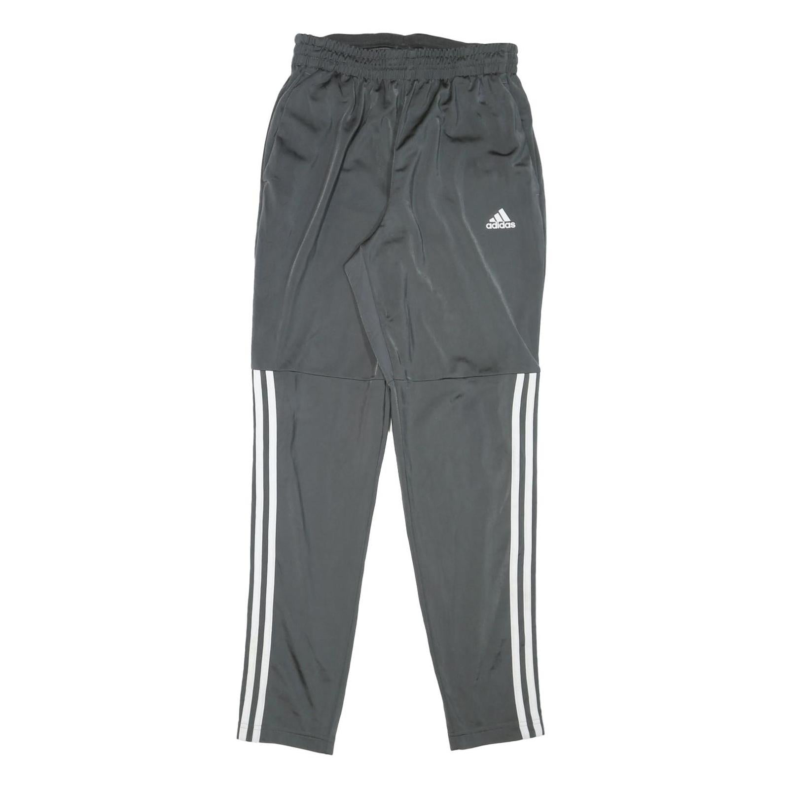 ADIDAS Mens Joggers Black White M W28 L30 Track Pants Regular Tapered Fit Refurbished - N/A refurbished available on Cerqular