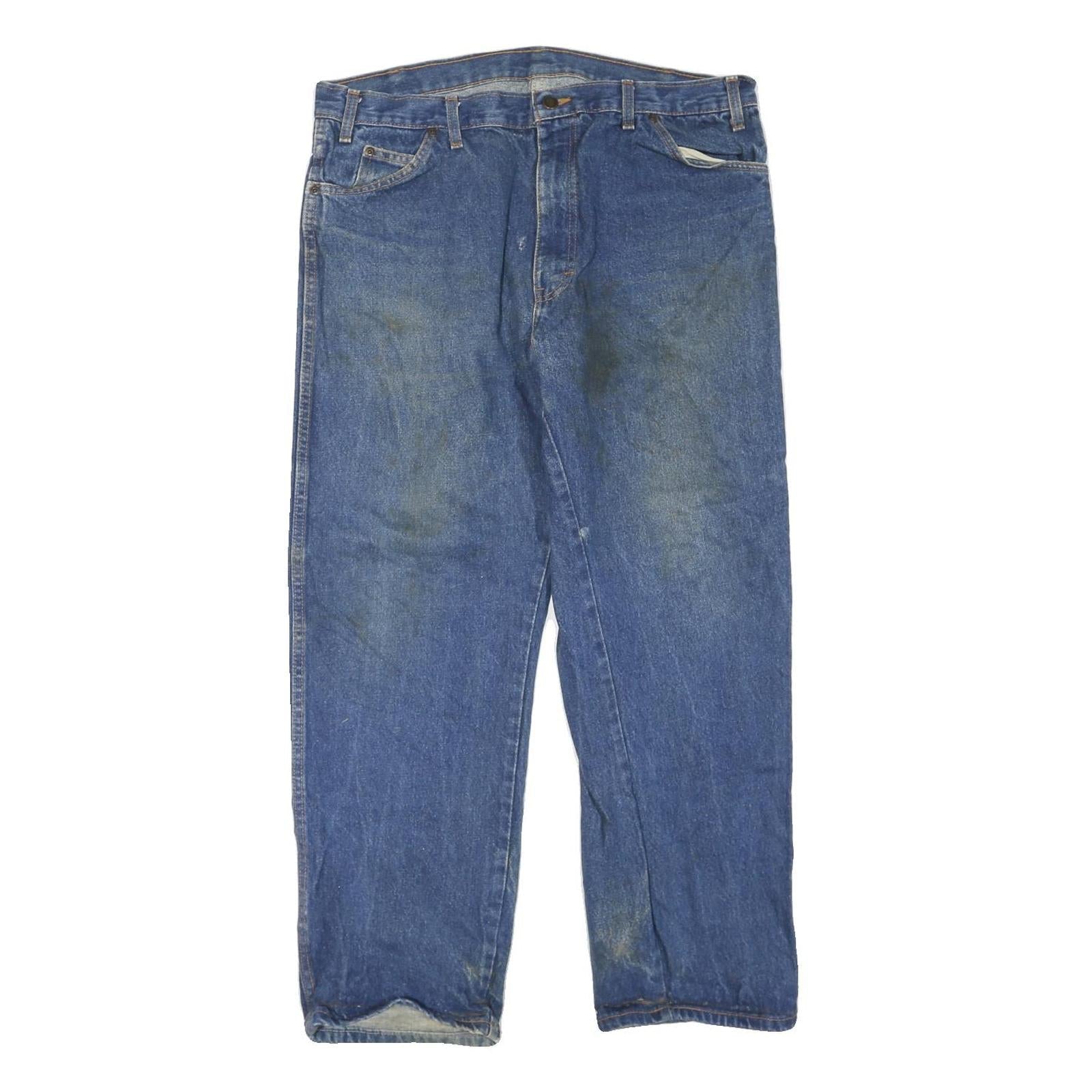 DICKIES Mens Blue Regular Fit Straight Denim Jeans W38 L28 Workwear Refurbished - N/A refurbished available on Cerqular