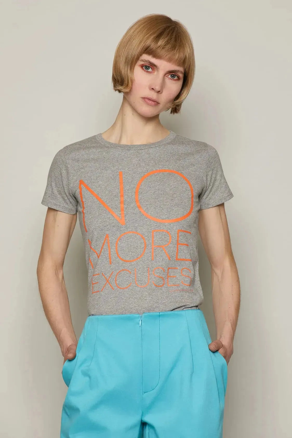 No More Excuses T-Shirt (Grey) | size: L Refurbished - N/A refurbished available on Cerqular