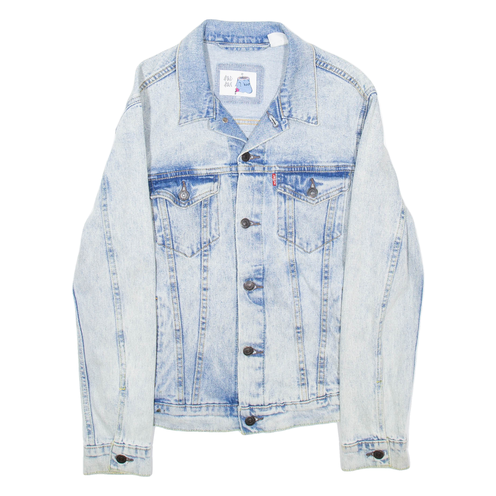 SAD SAC Womens Denim Jacket Blue S Refurbished - N/A refurbished available on Cerqular