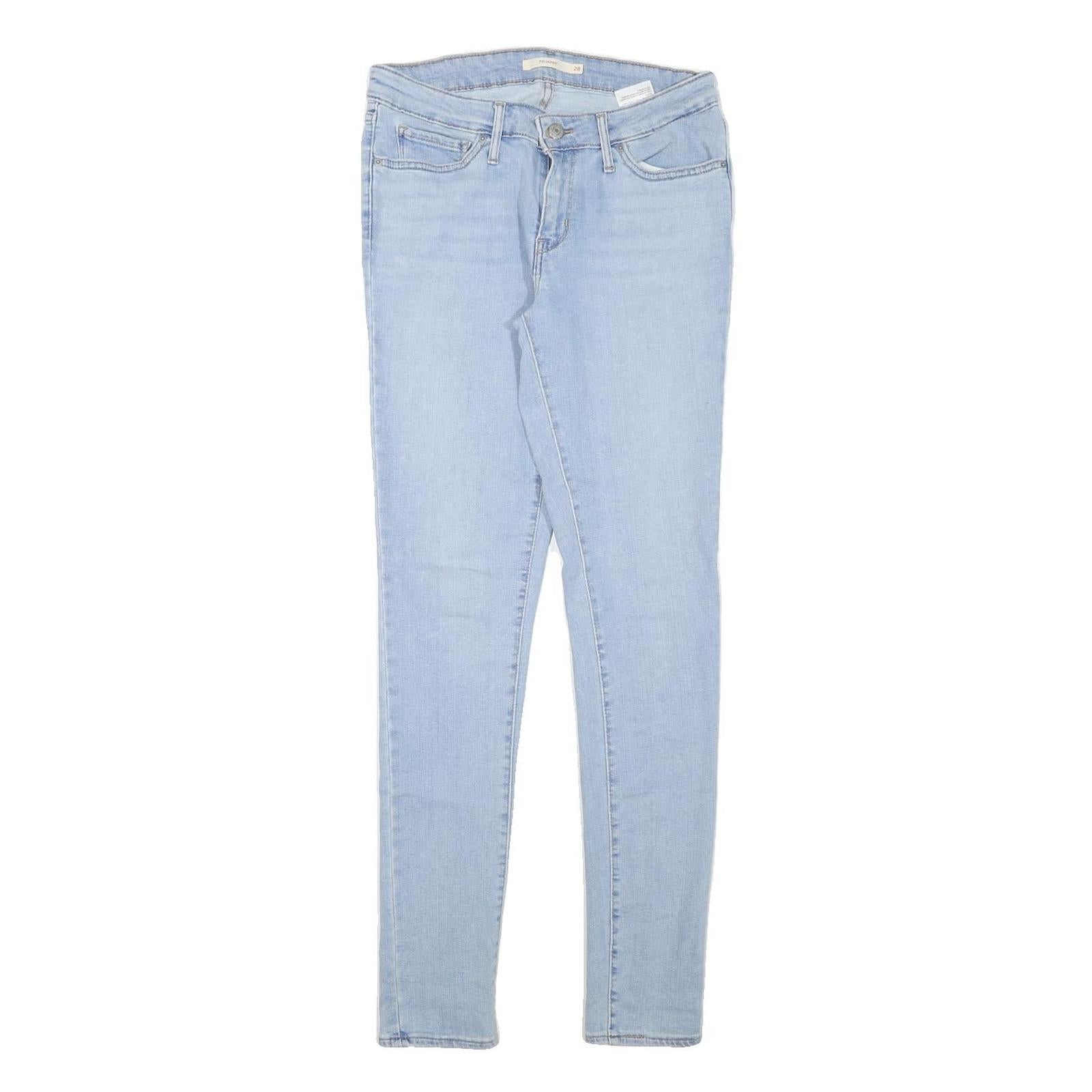 LEVI'S Womens Jeans Light Blue Slim Skinny Denim Rinse W28 L32 Refurbished - N/A refurbished available on Cerqular