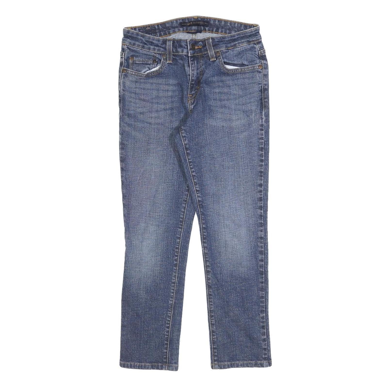 LEVI'S Womens Blue Slim Skinny Denim W28 L26 Cotton Blend Zip Pockets Refurbished - N/A refurbished available on Cerqular