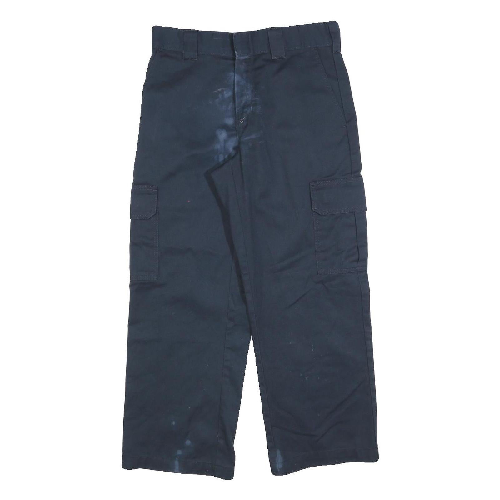 DICKIES Mens Cotton Blend Black Relaxed Cargo Trousers W30 L27 Workwear Refurbished - N/A refurbished available on Cerqular