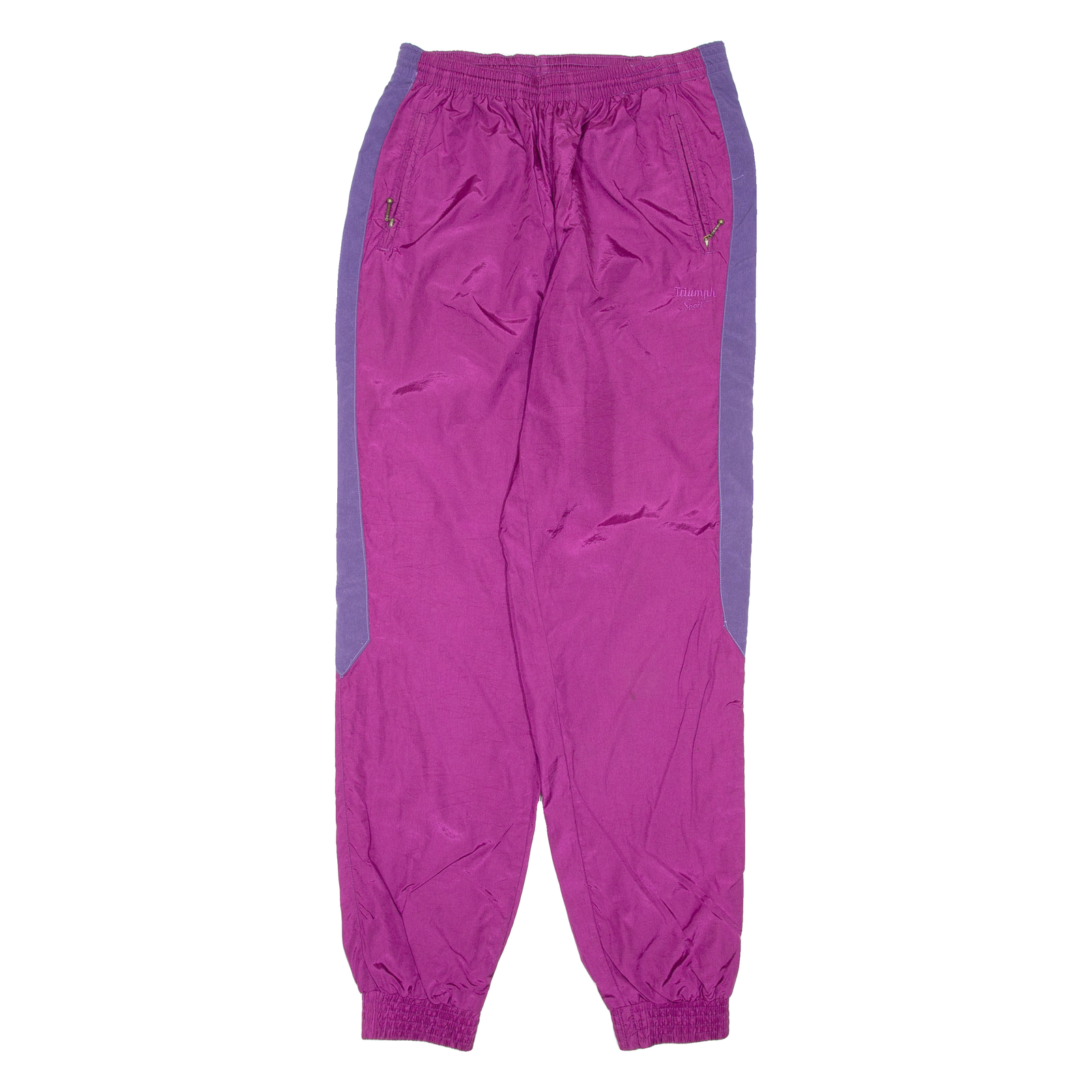 TRIUMPH Sport Womens Track Pants Purple Tapered S W30 L32 Refurbished - N/A refurbished available on Cerqular