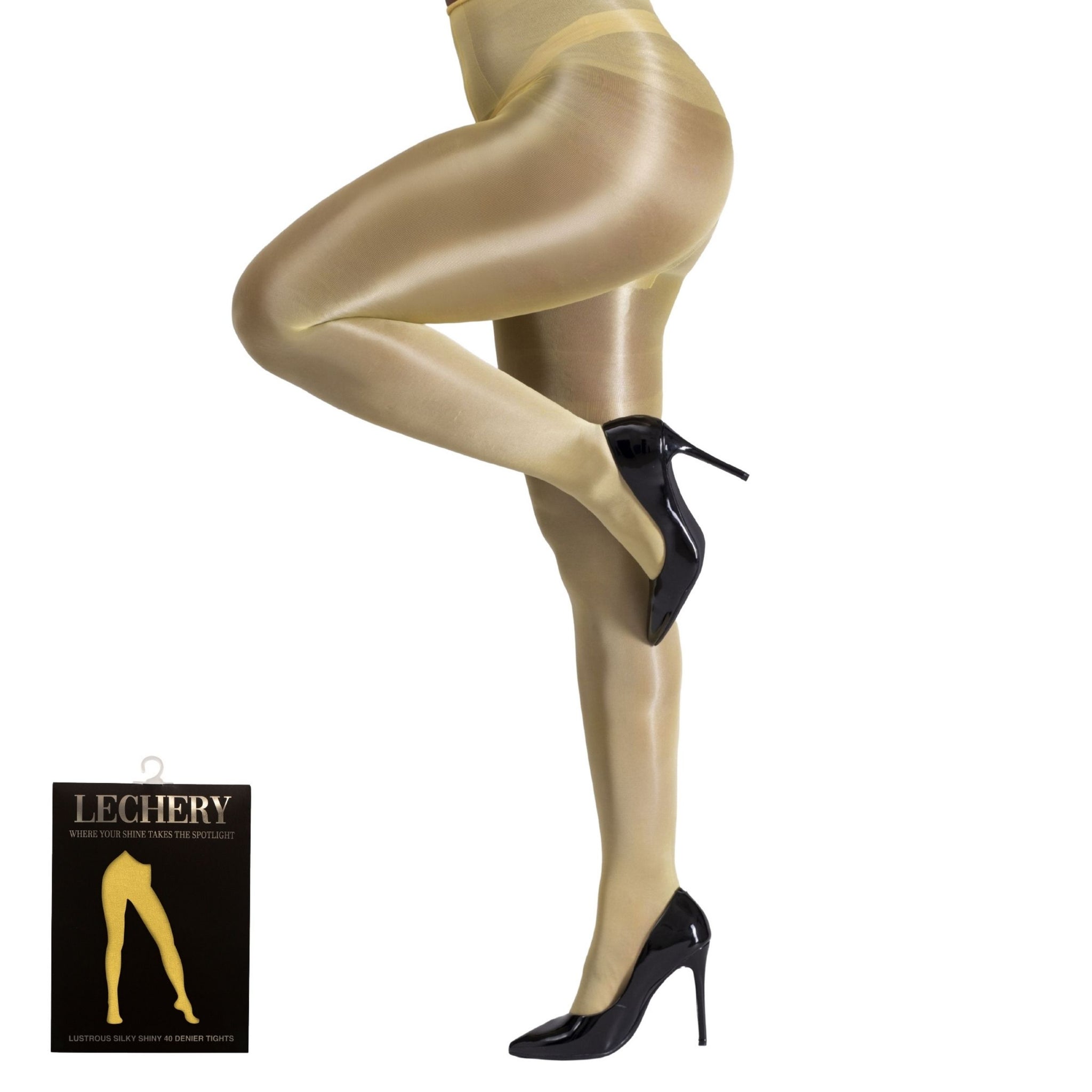 Buy LECHERY® LUSTROUS SILKY SHINY 40 DENIER SEMI-OPAQUE PANTYHOSE TIGHTS • YELLOW | Size: L/XL | Color: YELLOW Refurbished - $16.99 LECHERY® LUSTROUS SILKY SHINY 40 DENIER SEMI-OPAQUE PANTYHOSE TIGHTS • YELLOW | Size: L/XL | Color: YELLOW Refurbished - N/A refurbished available on Cerqular