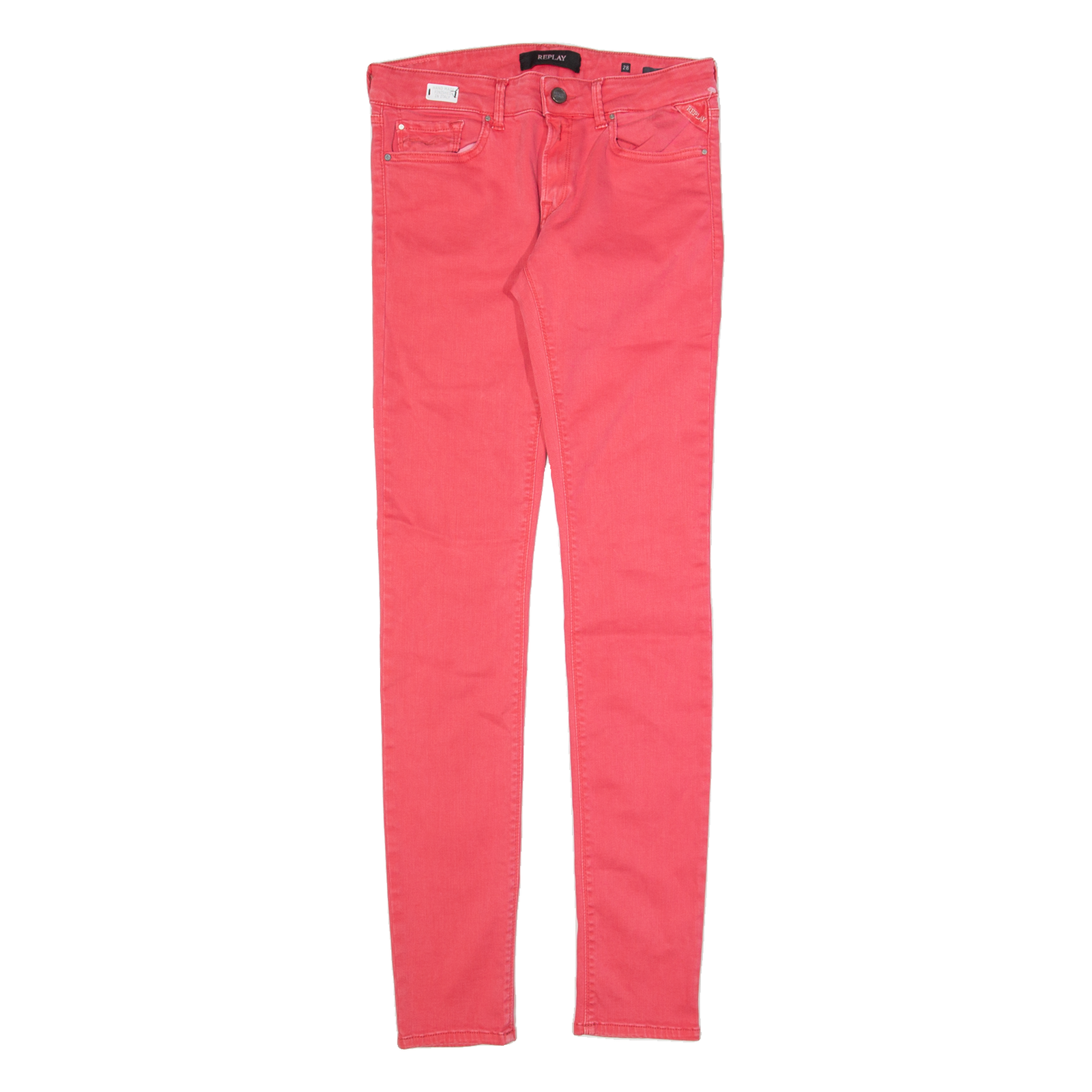 GUESS Luz Womens Jeans Pink Slim Skinny W28 L32 Refurbished - N/A refurbished available on Cerqular